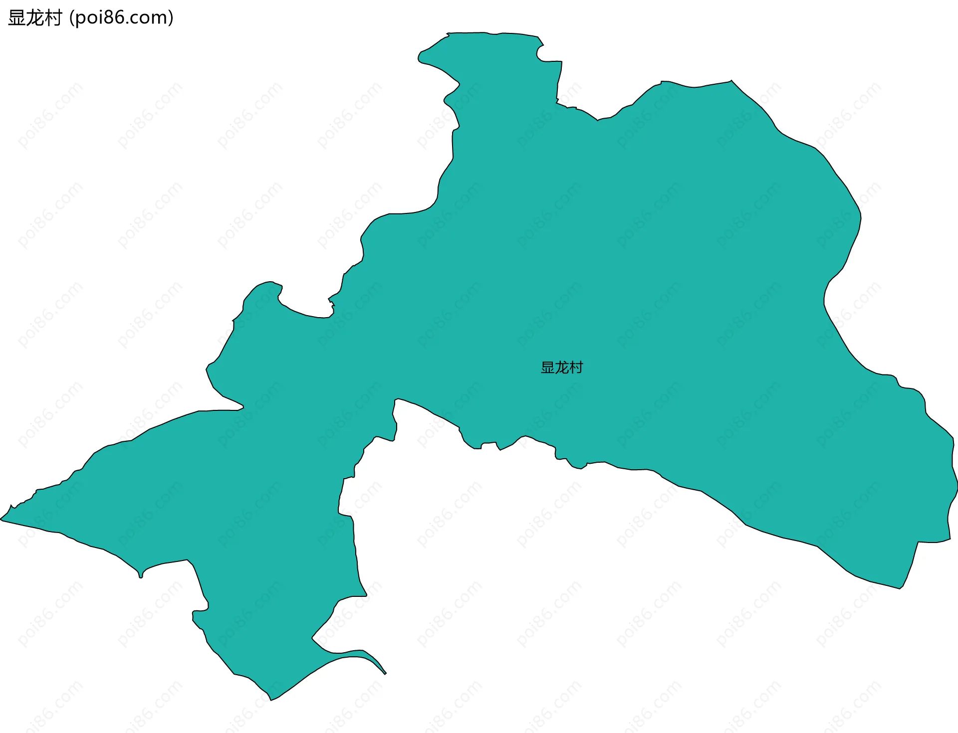 显龙村边界地图