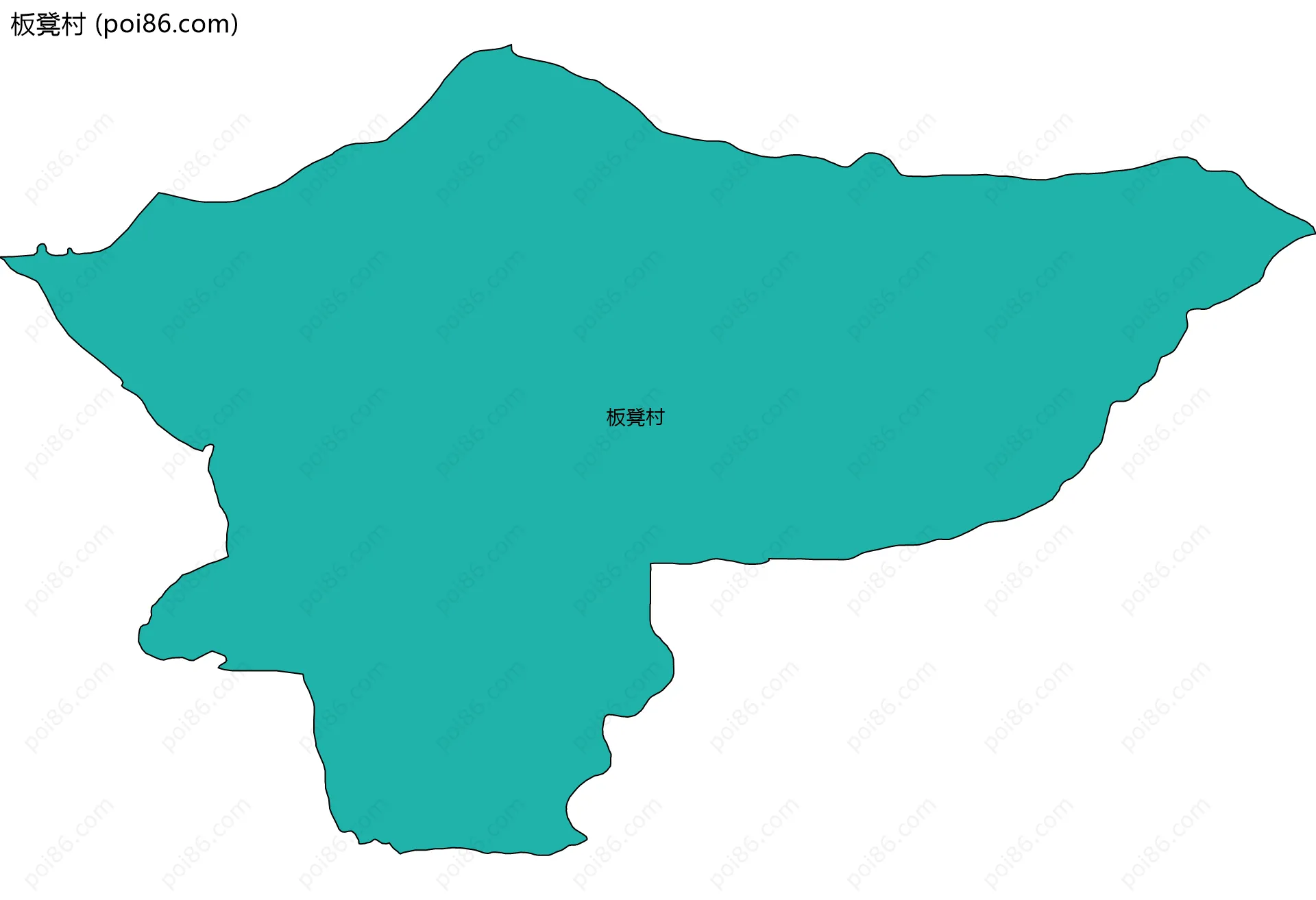 板凳村边界地图