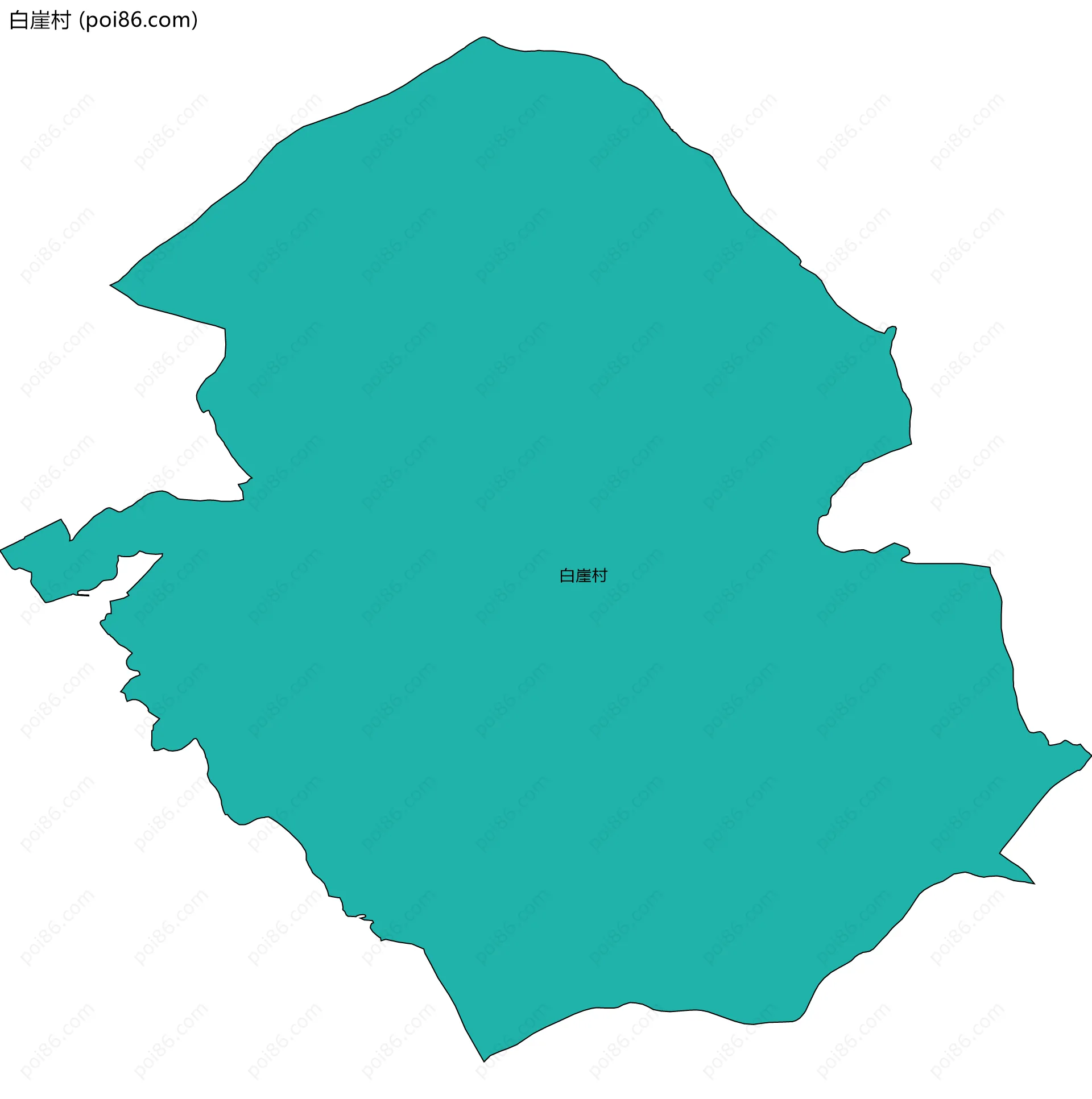 白崖村边界地图