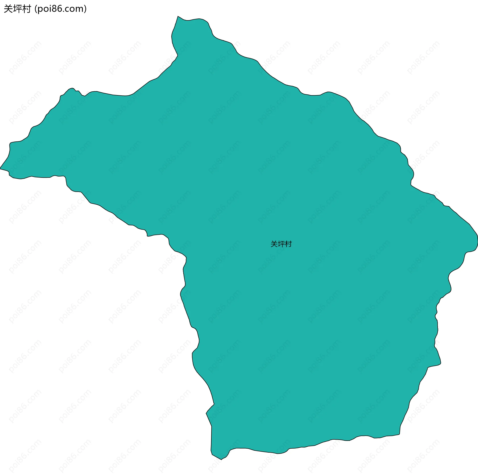 关坪村边界地图