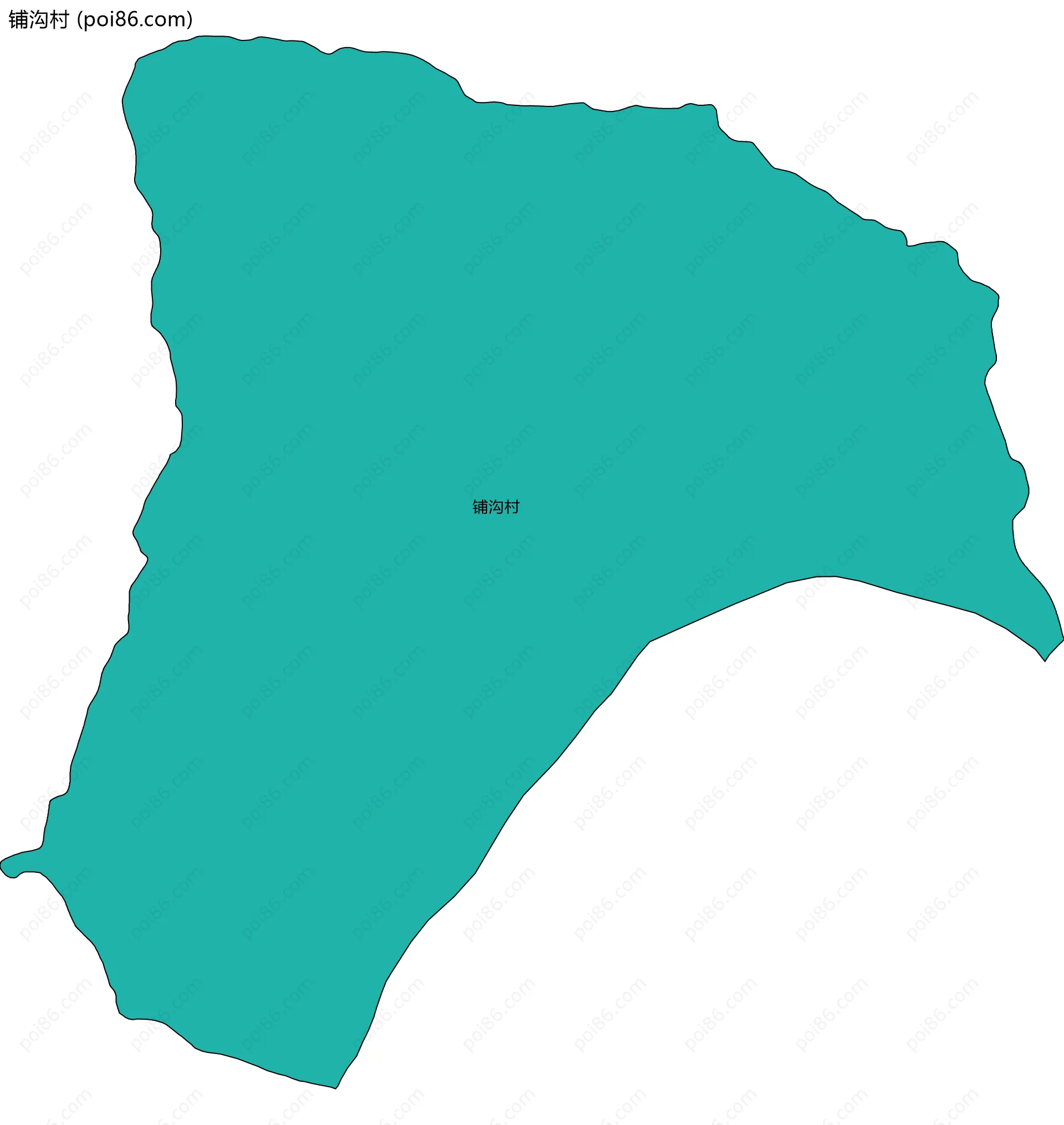 铺沟村边界地图