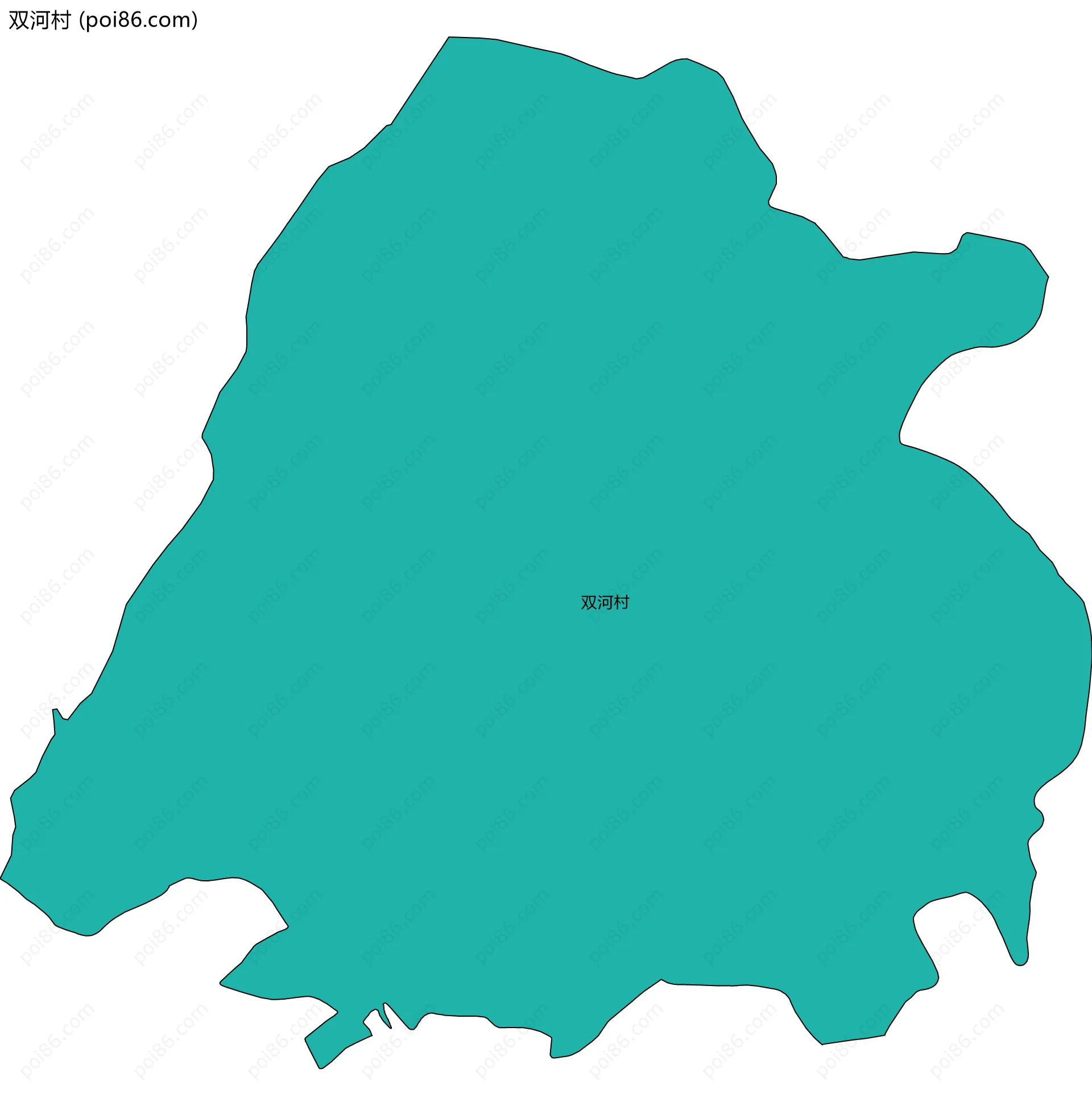 双河村边界地图