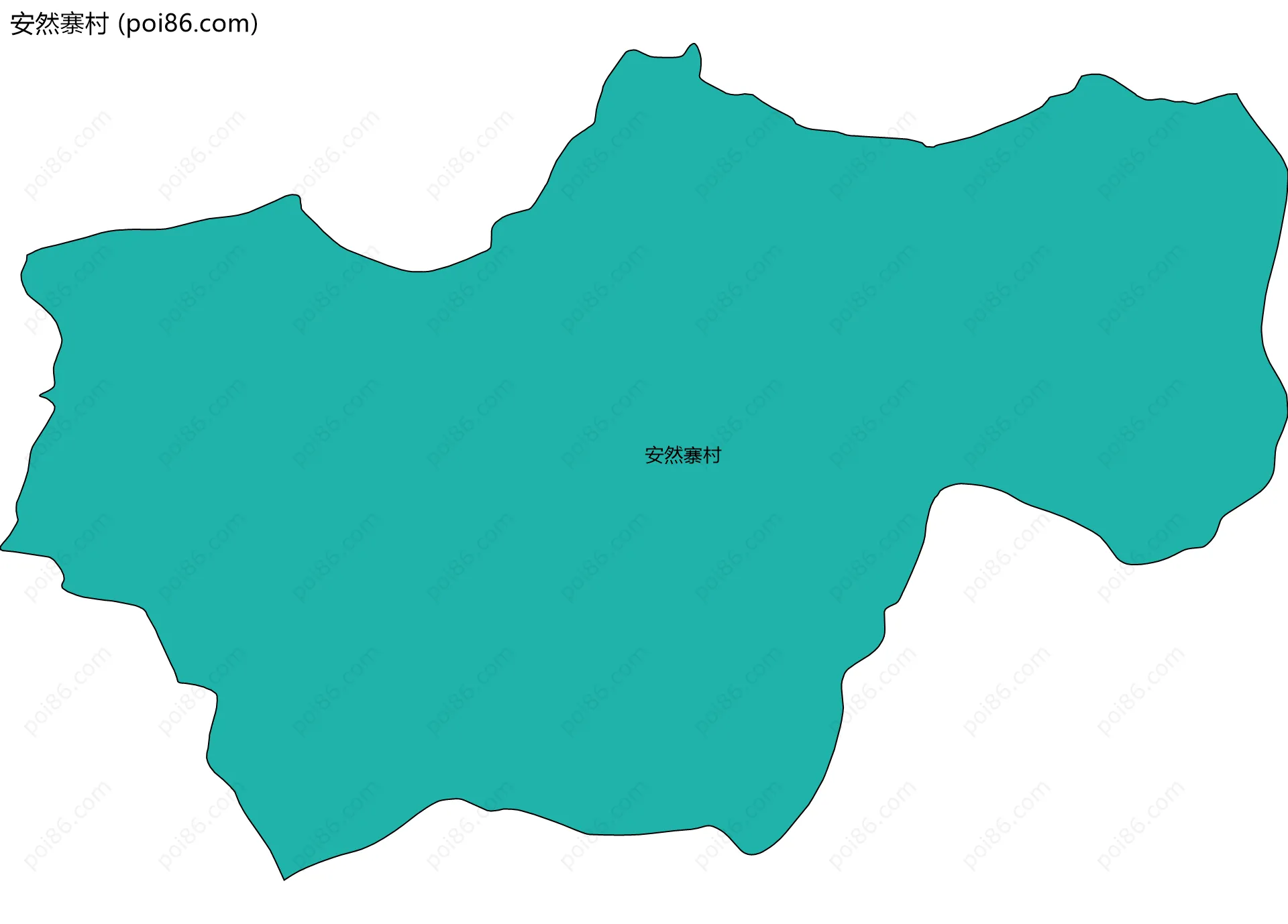 安然寨村边界地图