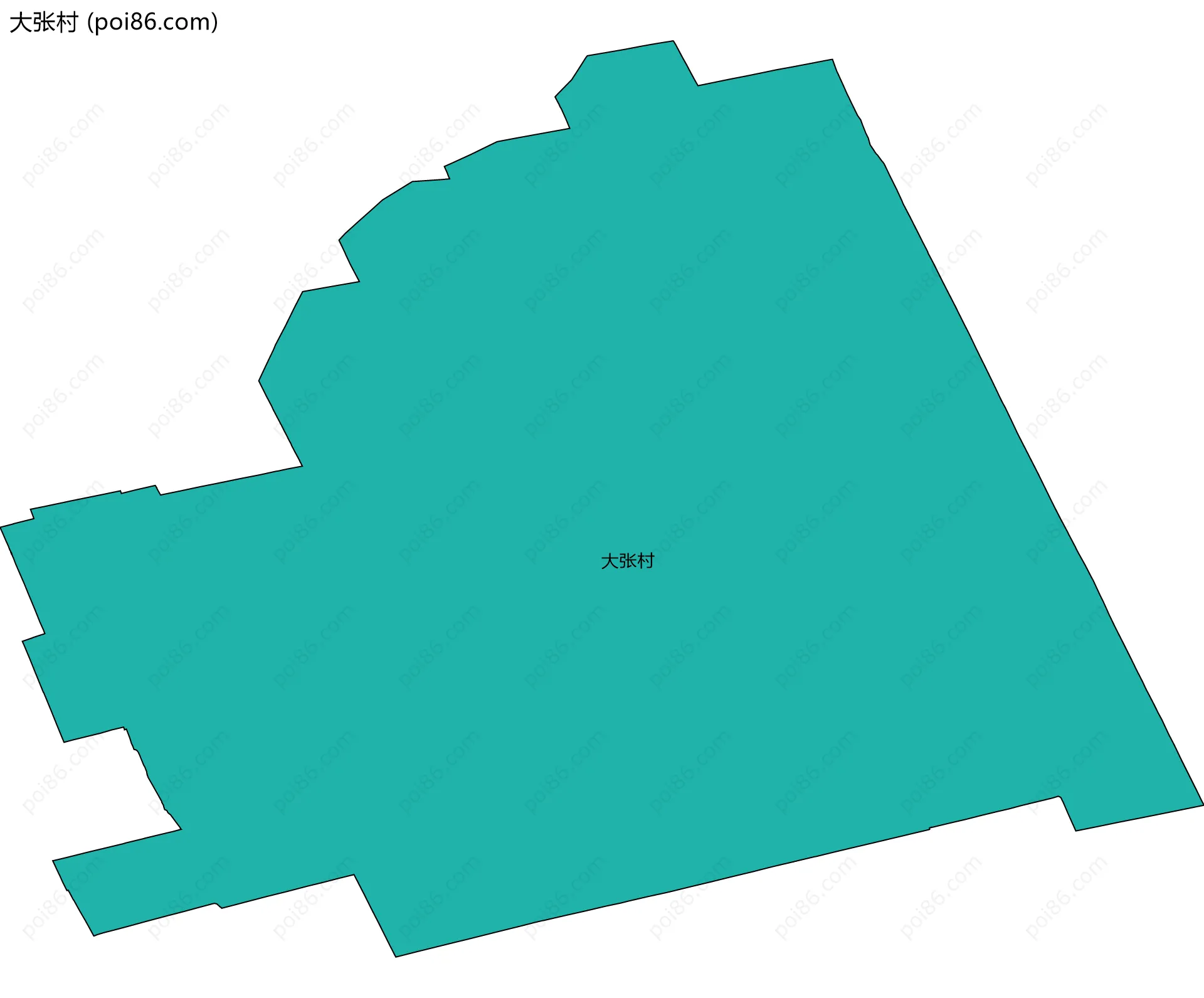 大张村边界地图