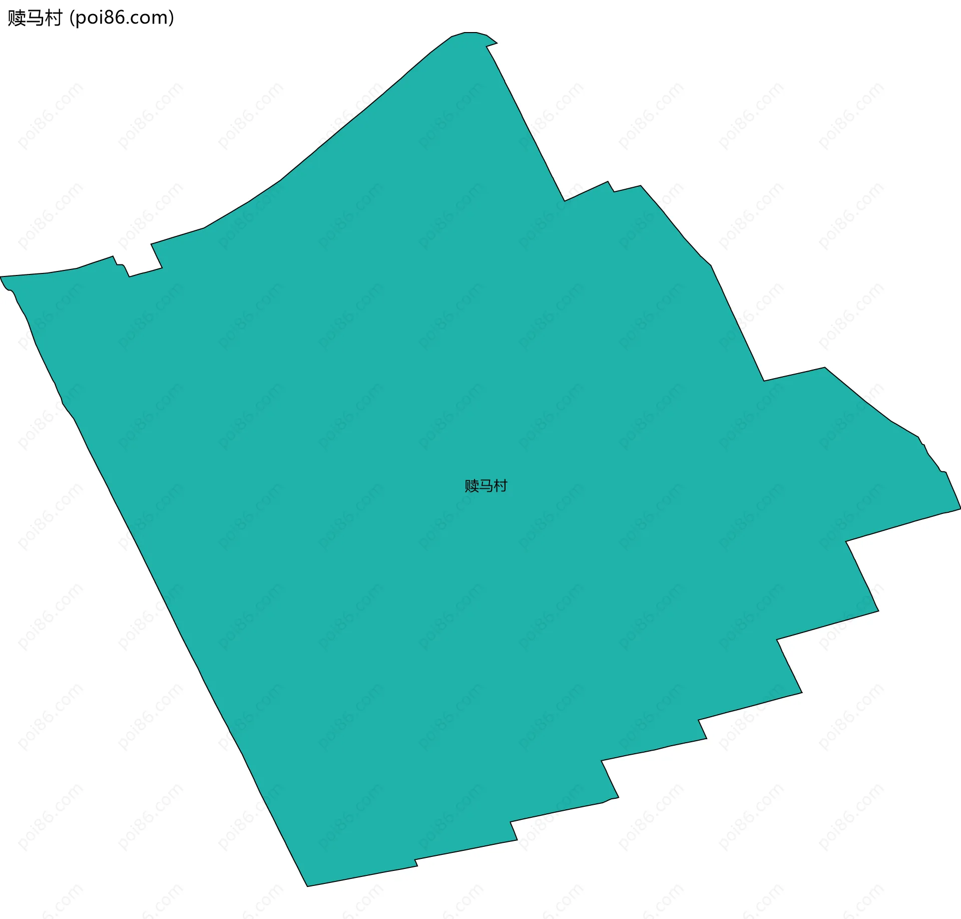 赎马村边界地图