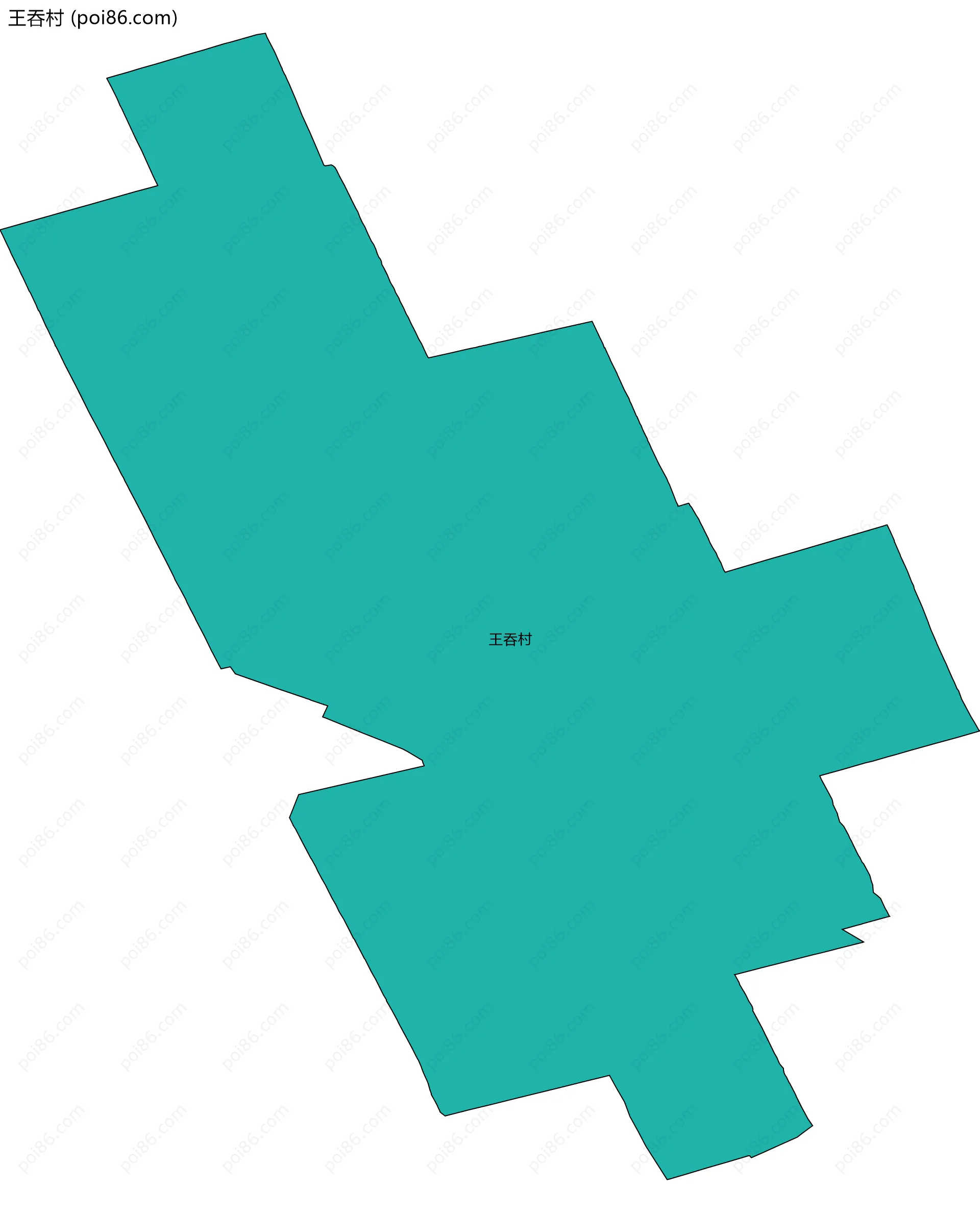 王吞村边界地图