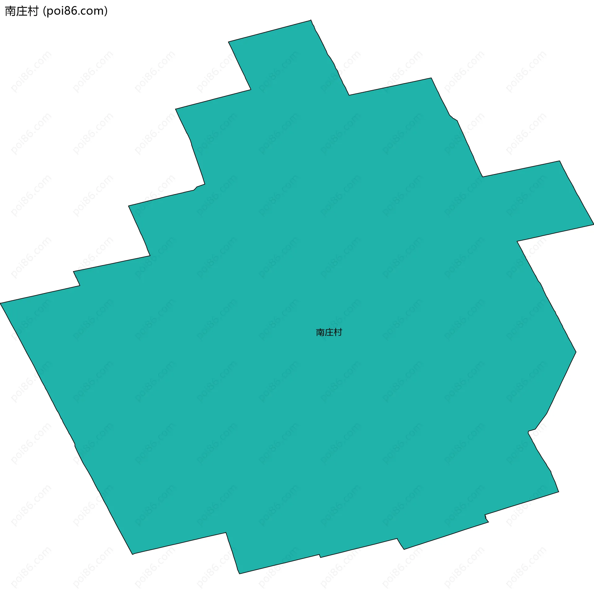 南庄村边界地图