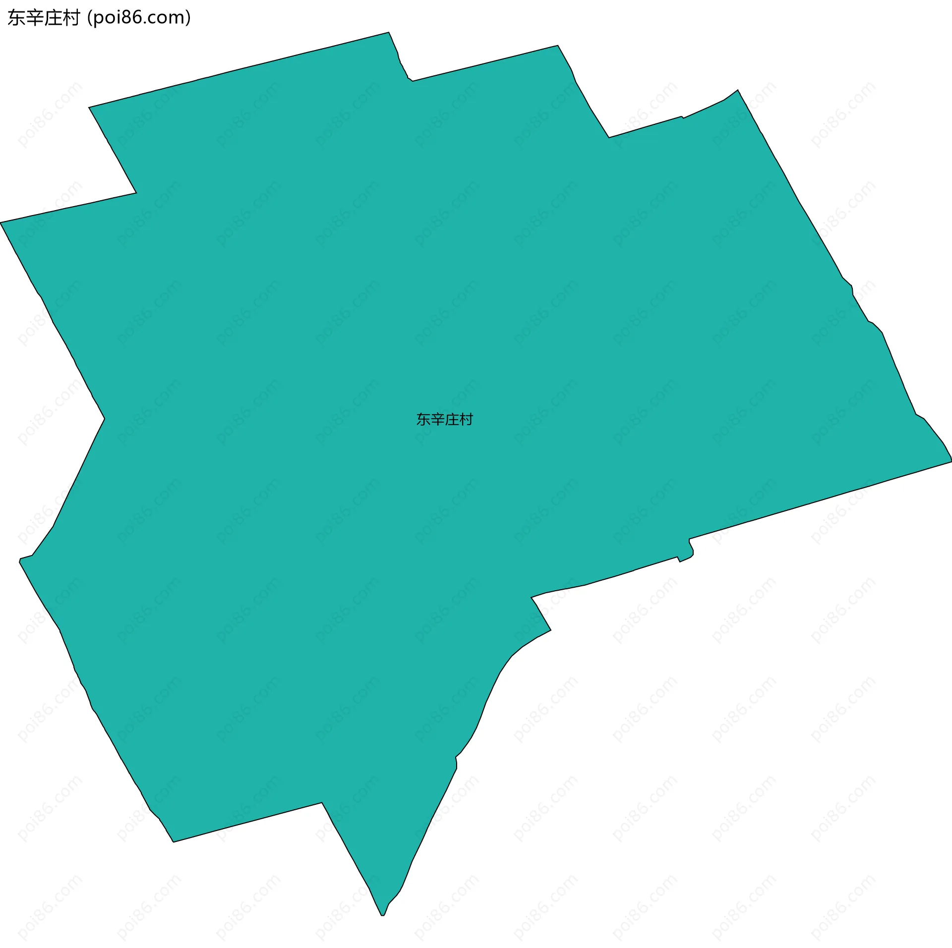 东辛庄村边界地图