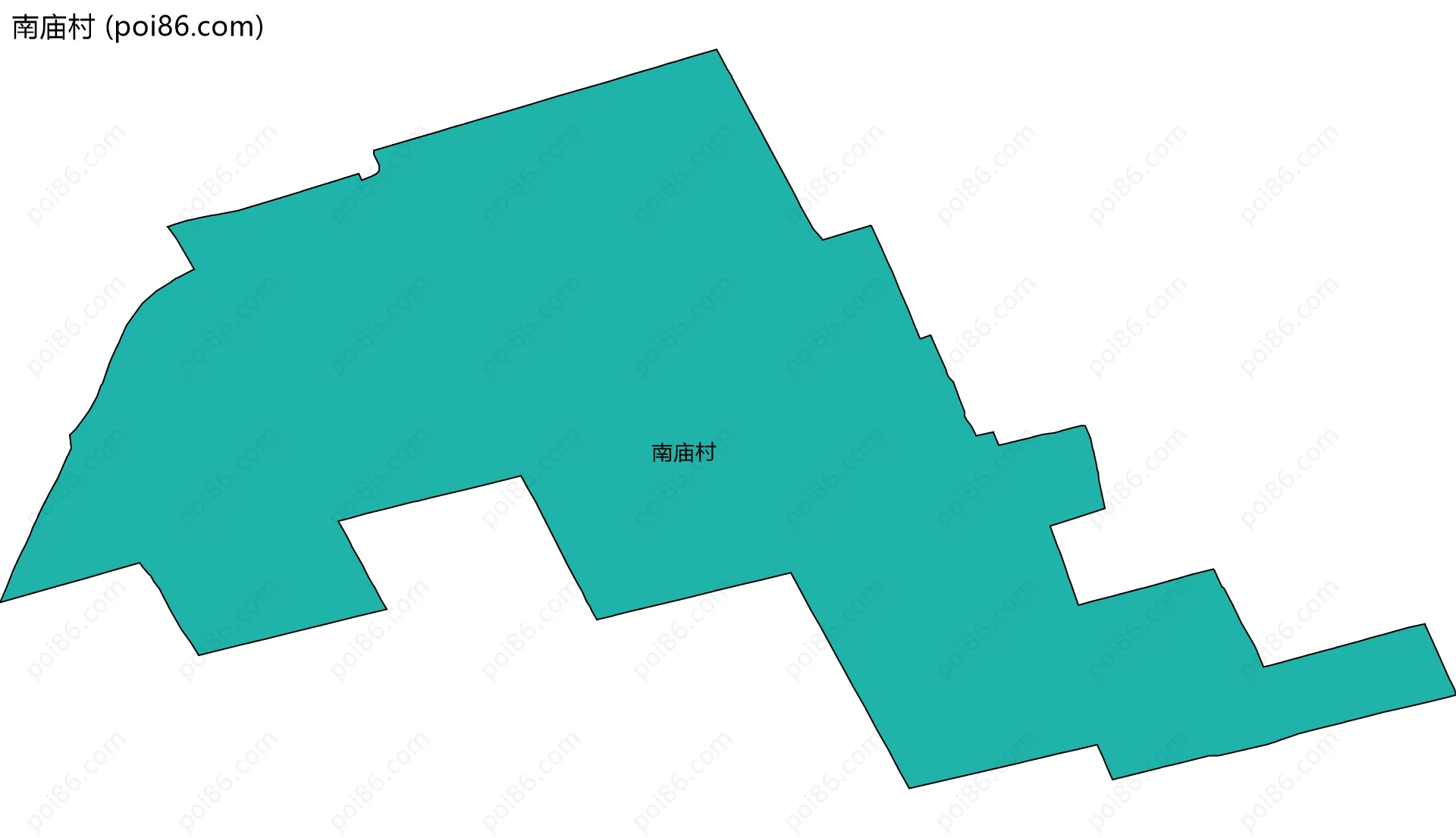 南庙村边界地图