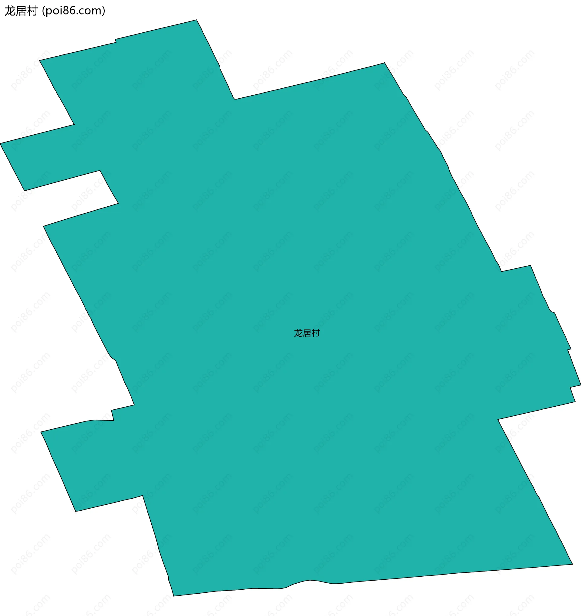 龙居村边界地图