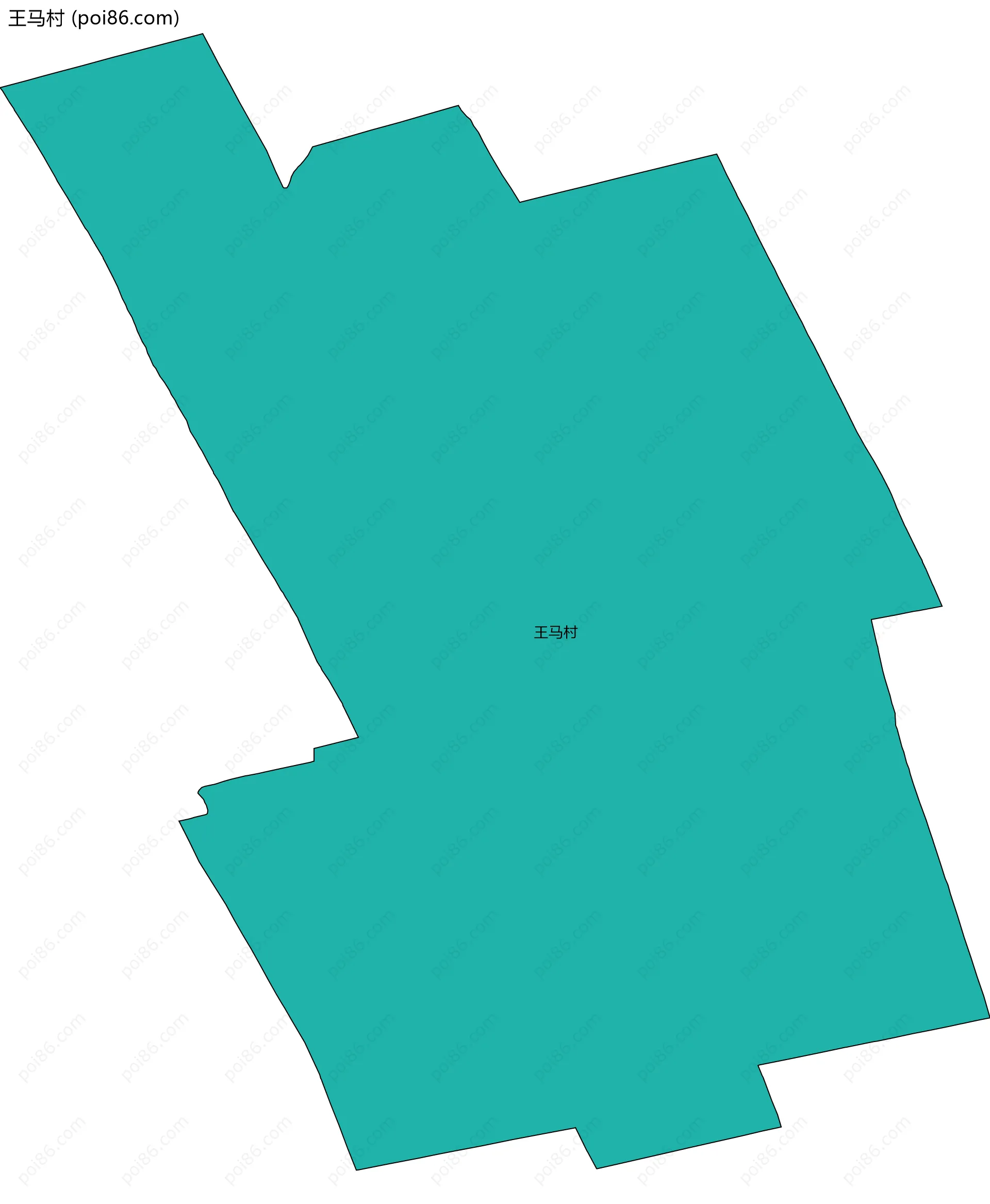 王马村边界地图