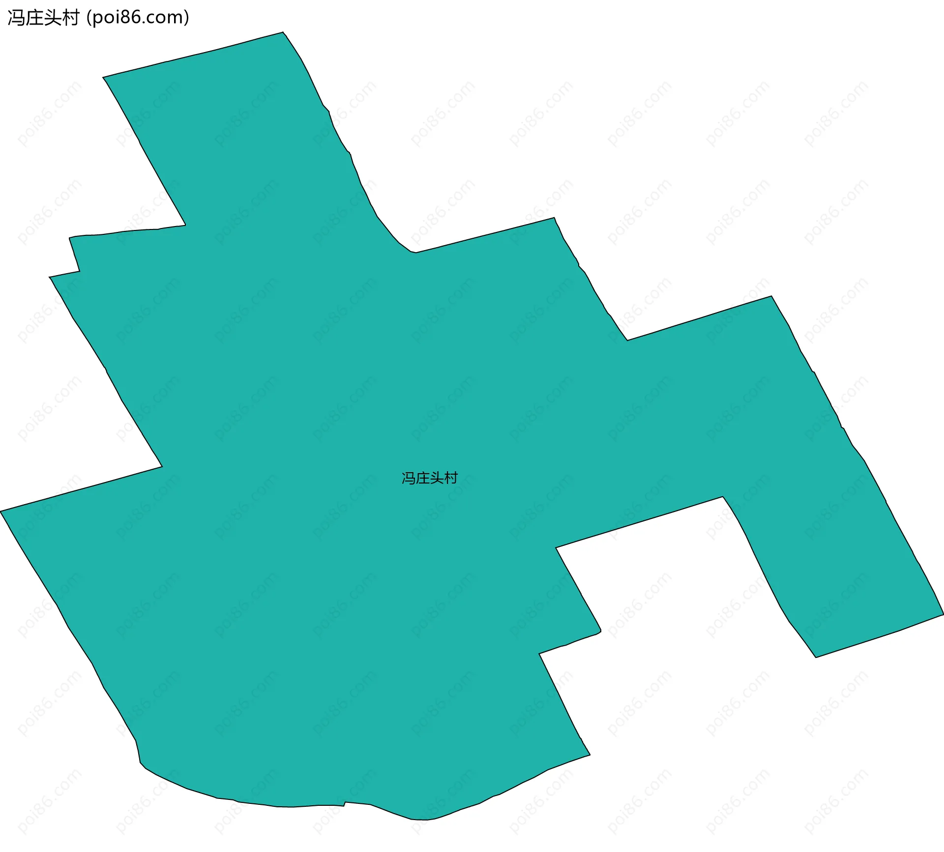 冯庄头村边界地图