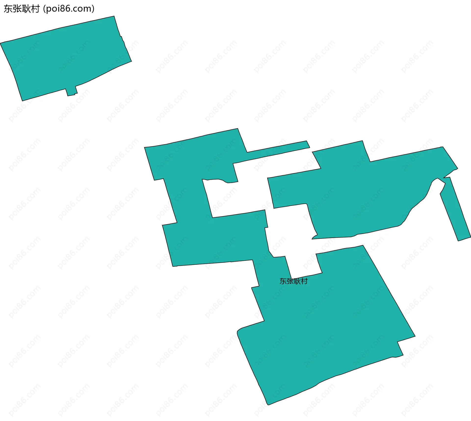 东张耿村边界地图