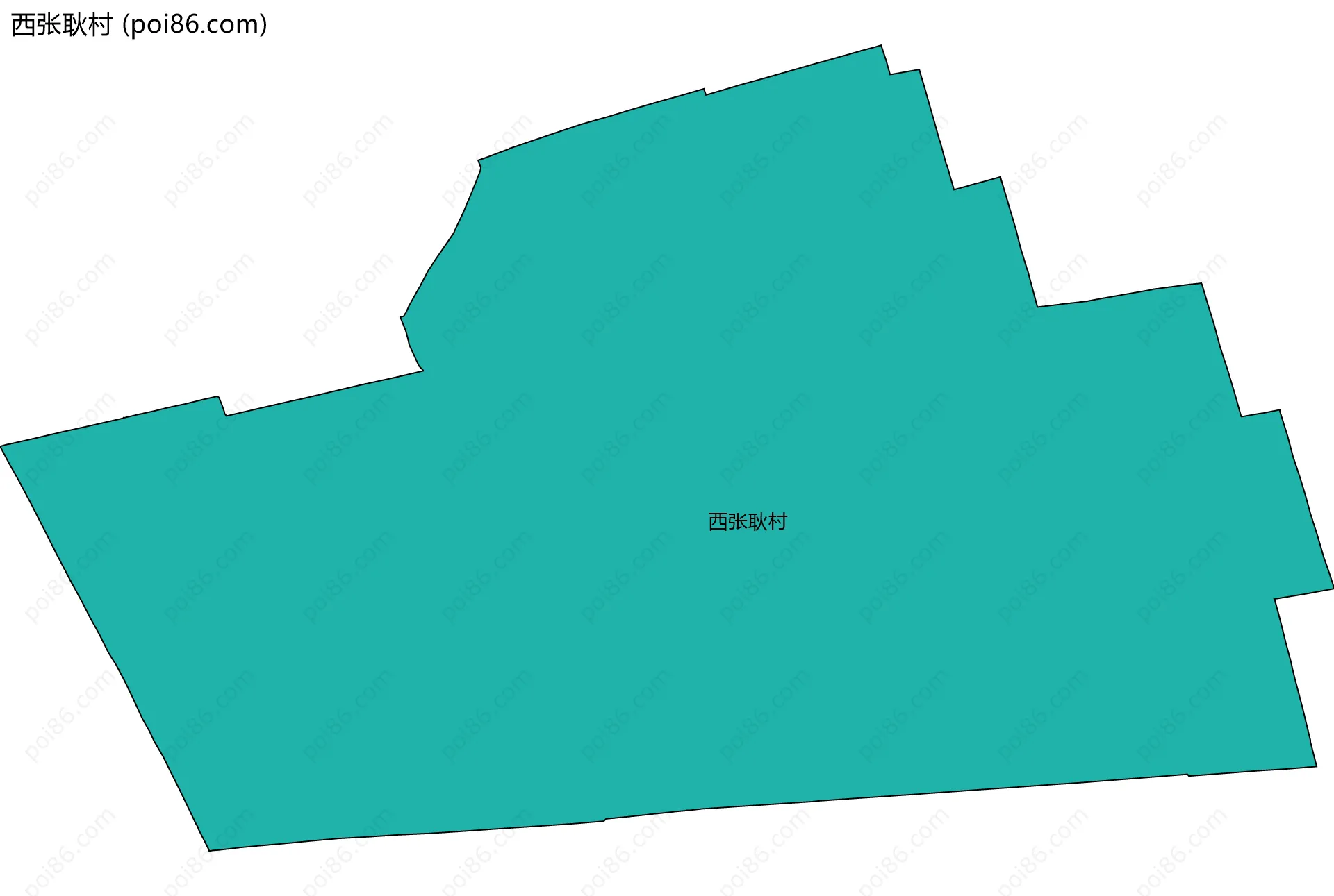 西张耿村边界地图