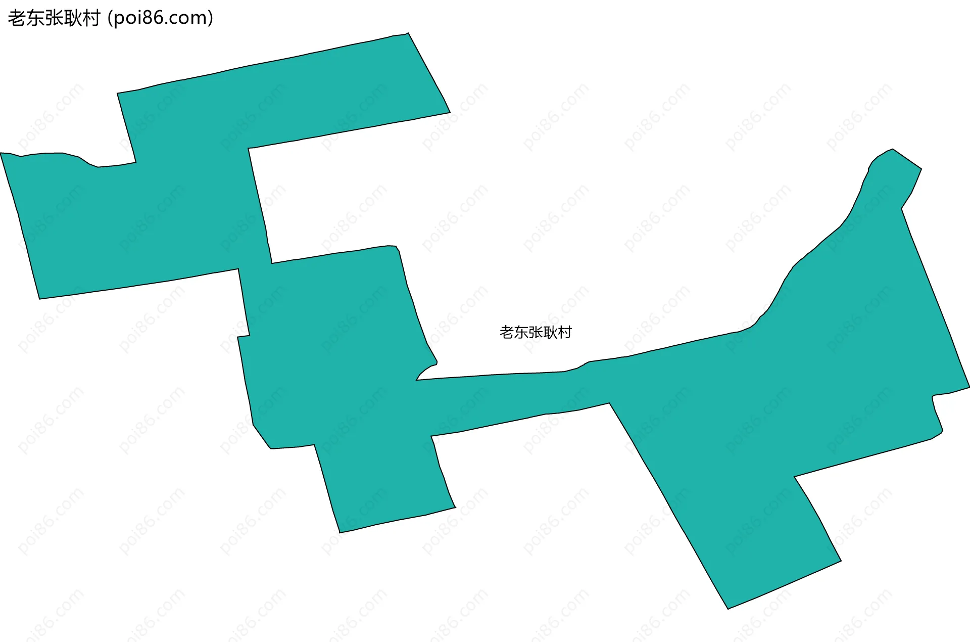 老东张耿村边界地图
