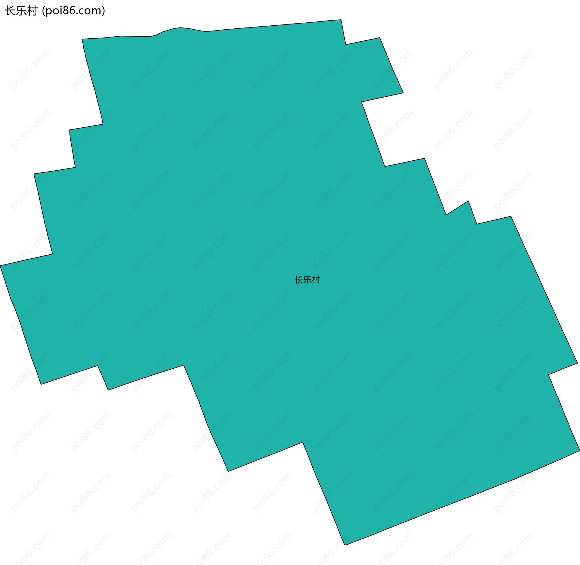 长乐村边界地图