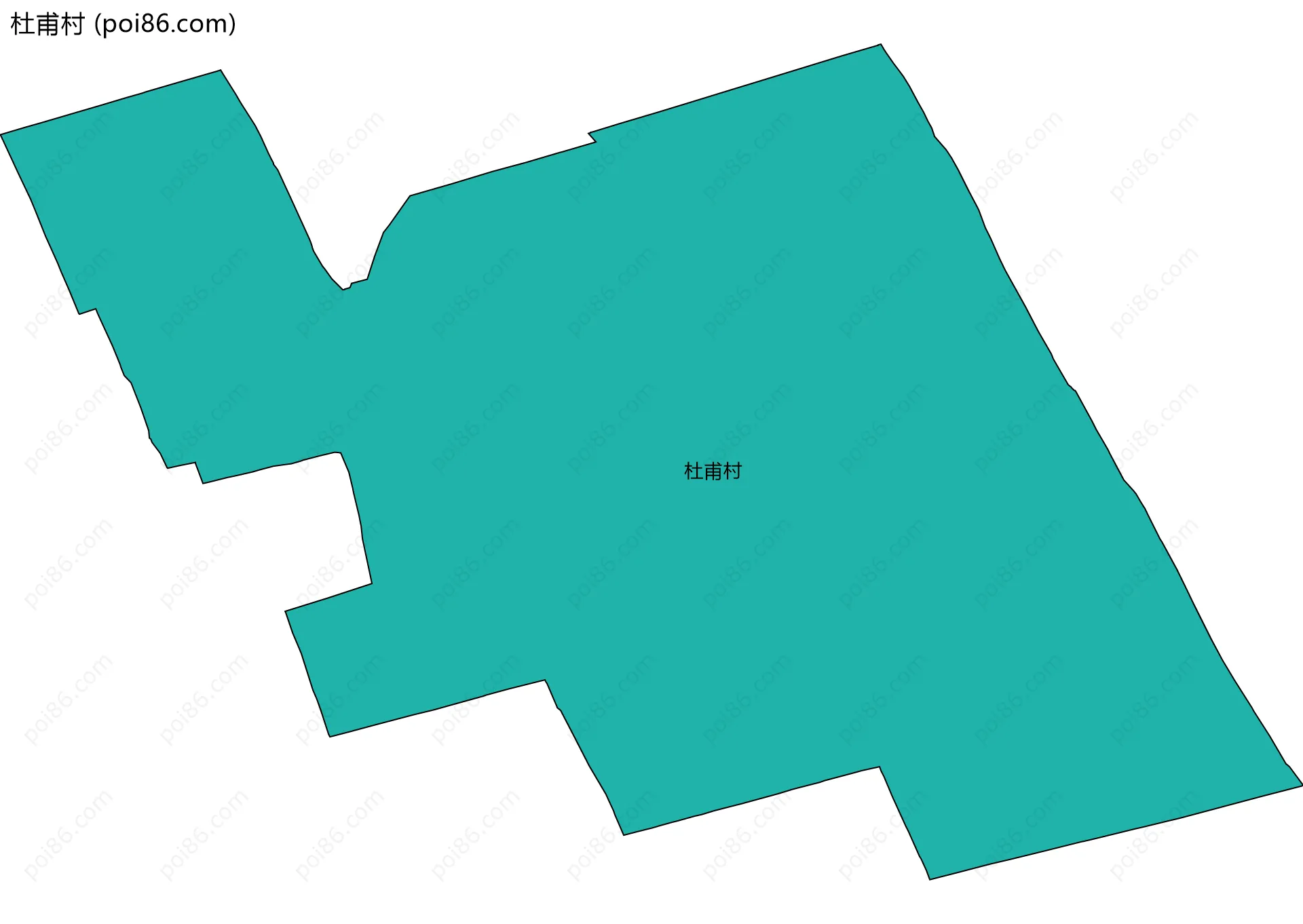 杜甫村边界地图