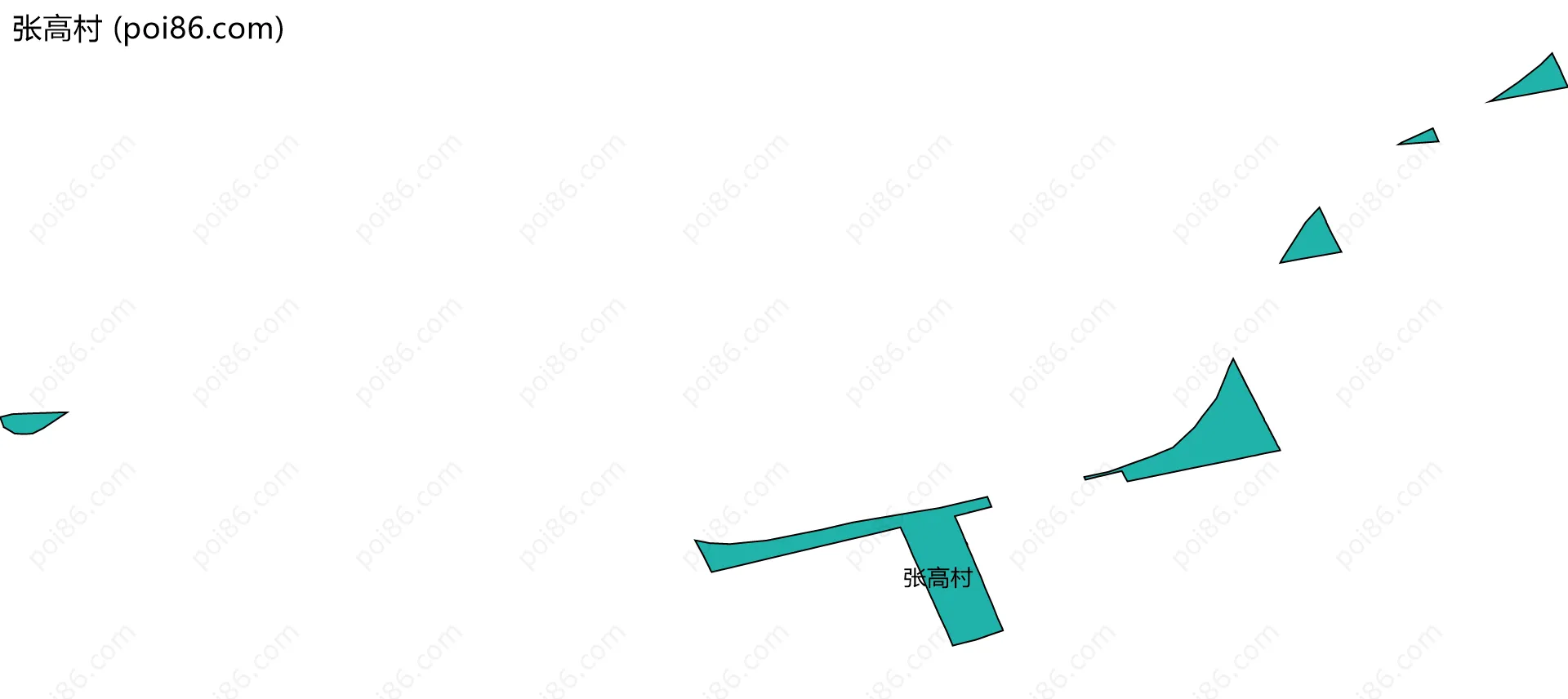 张高村边界地图