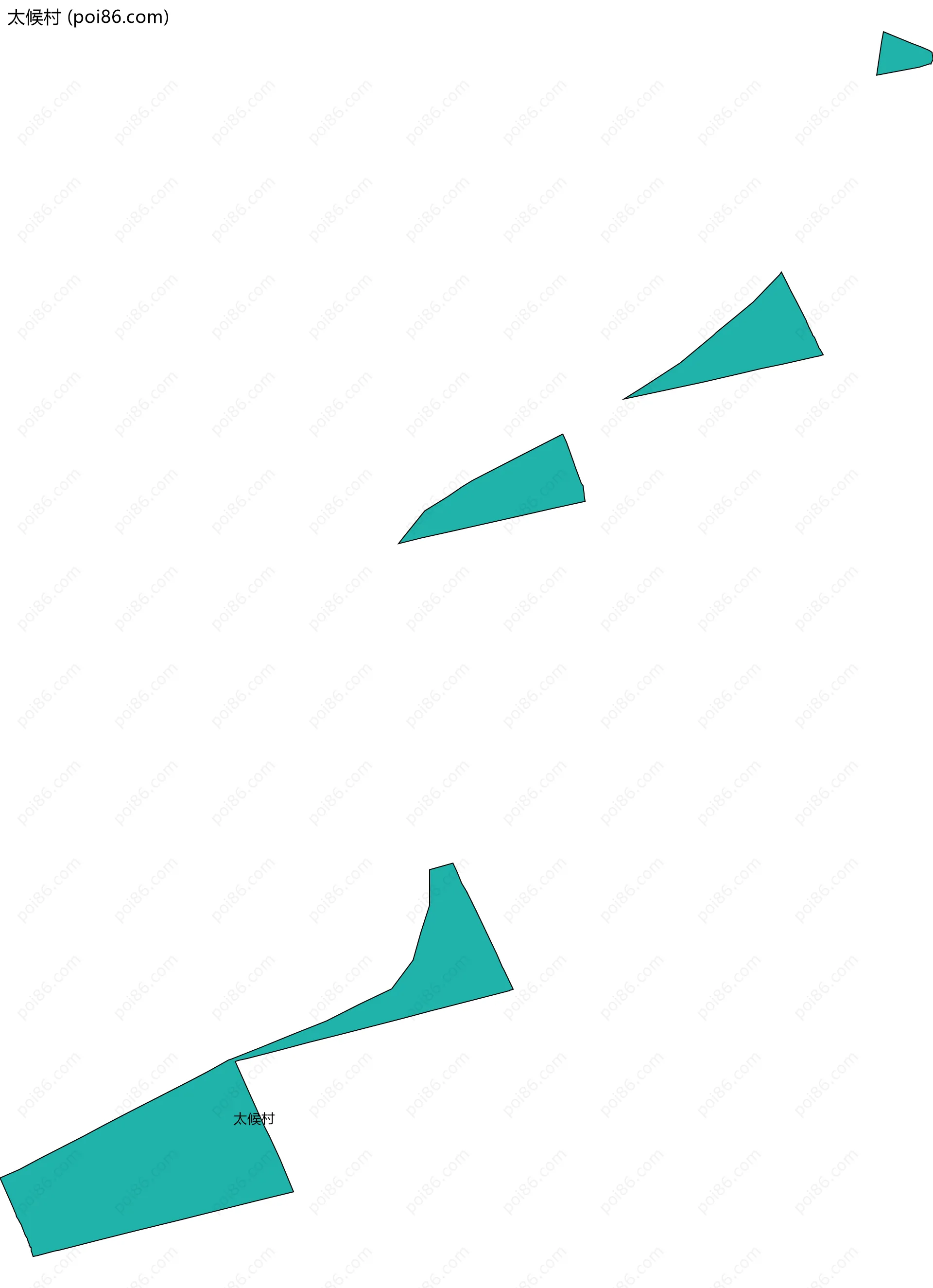 太候村边界地图