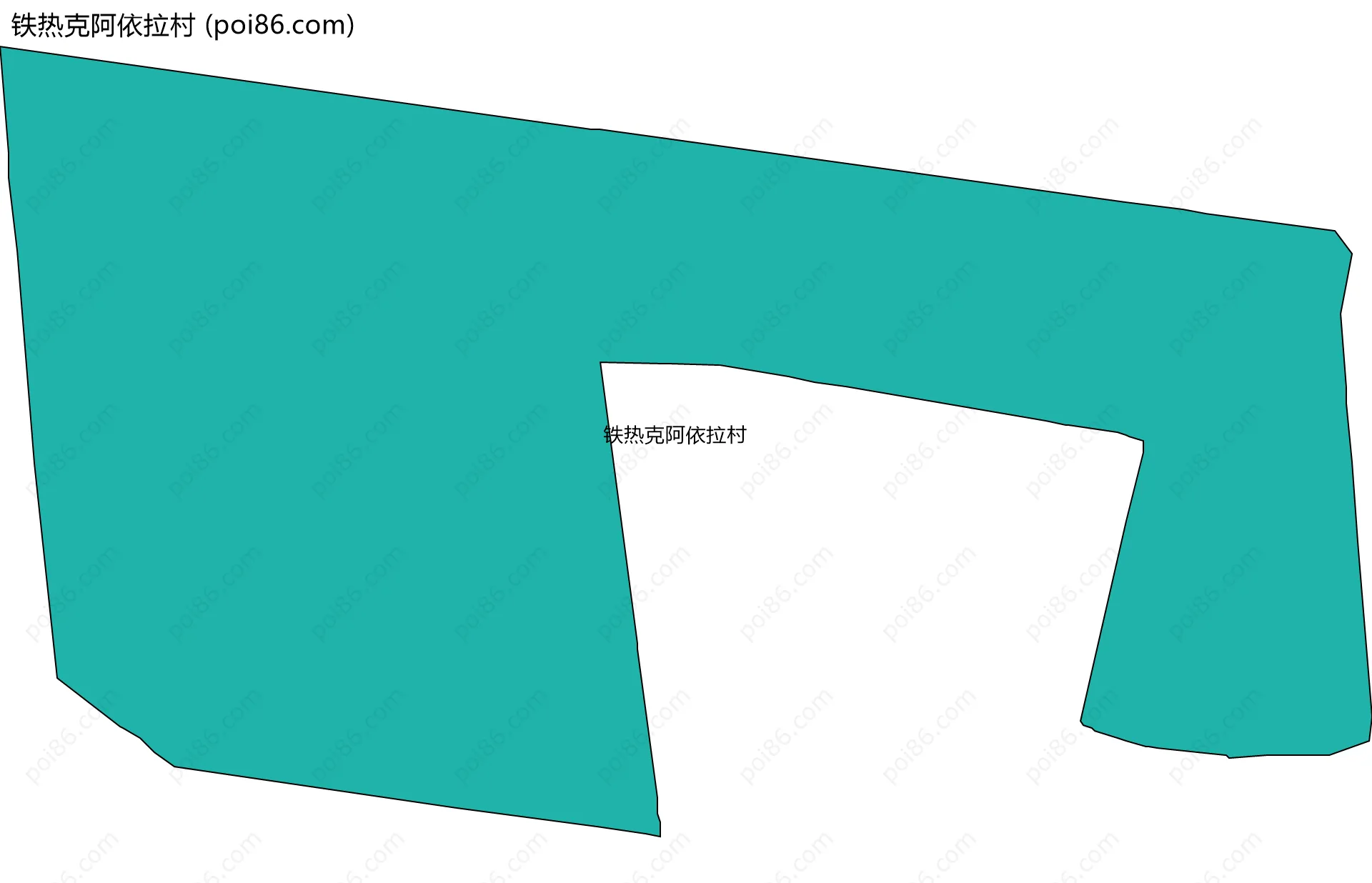 铁热克阿依拉村边界地图