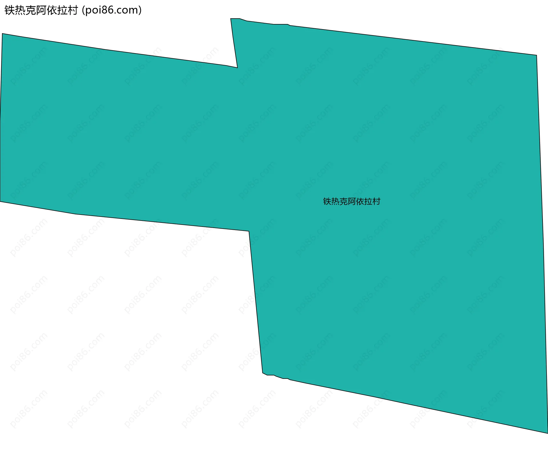 铁热克阿依拉村边界地图