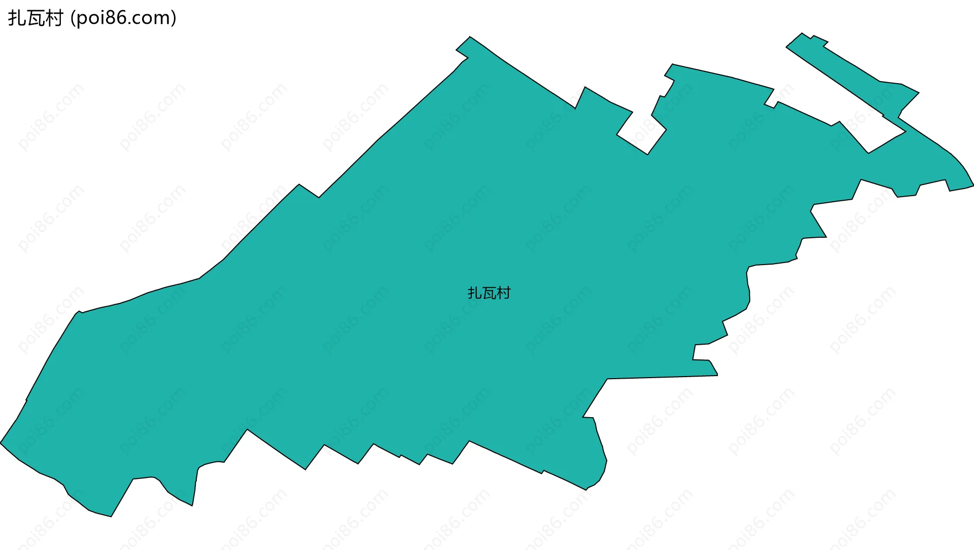 扎瓦村边界地图