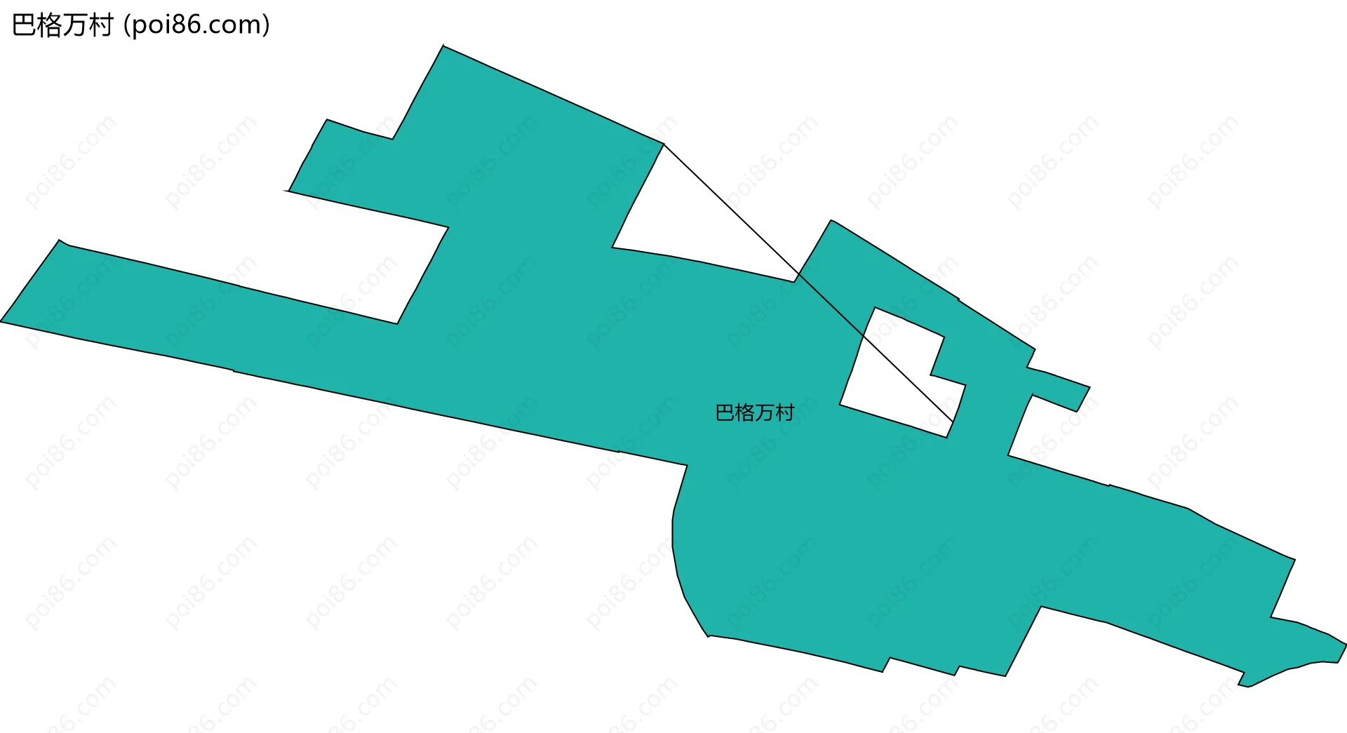 巴格万村边界地图