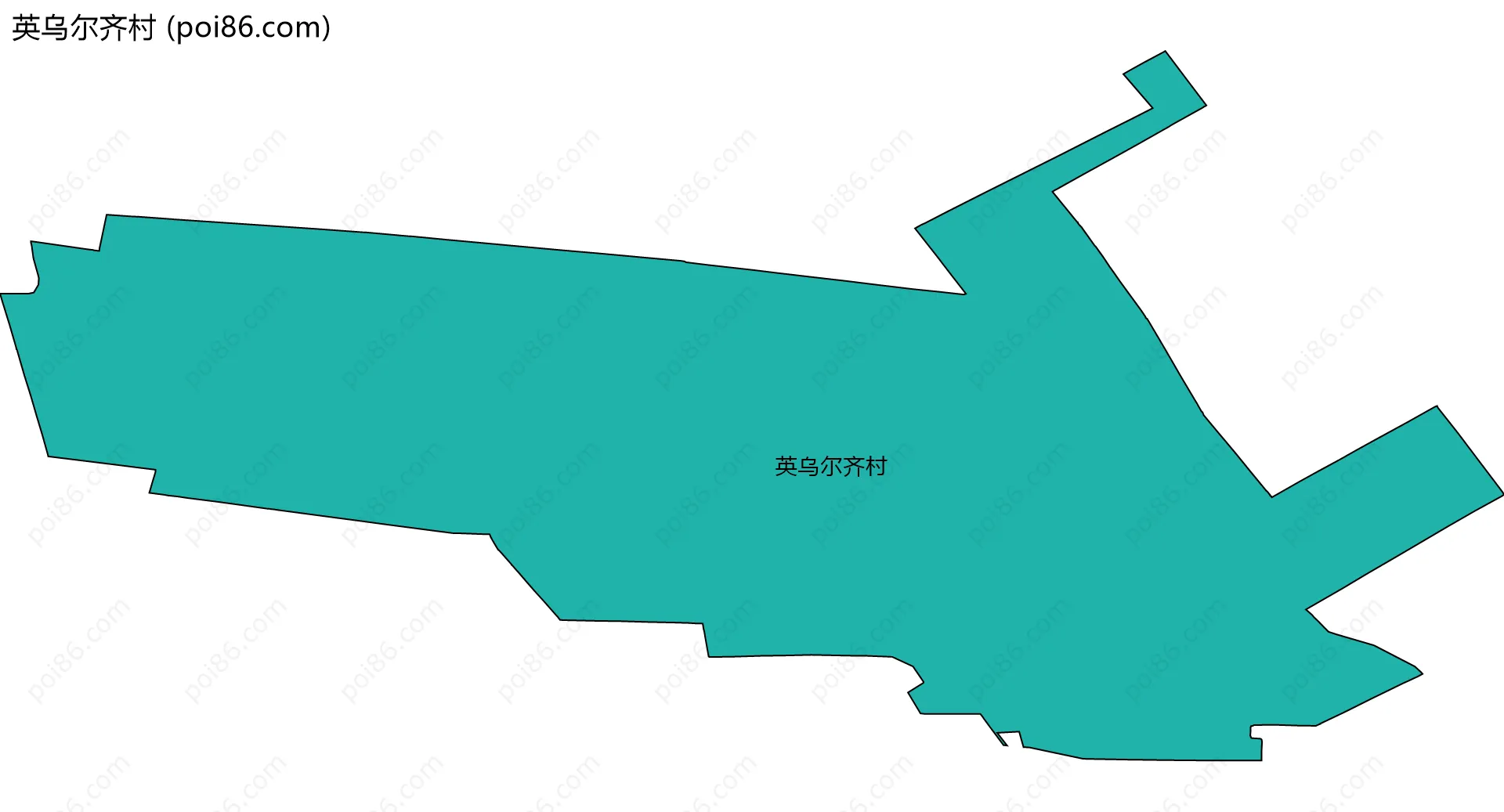 英乌尔齐村边界地图