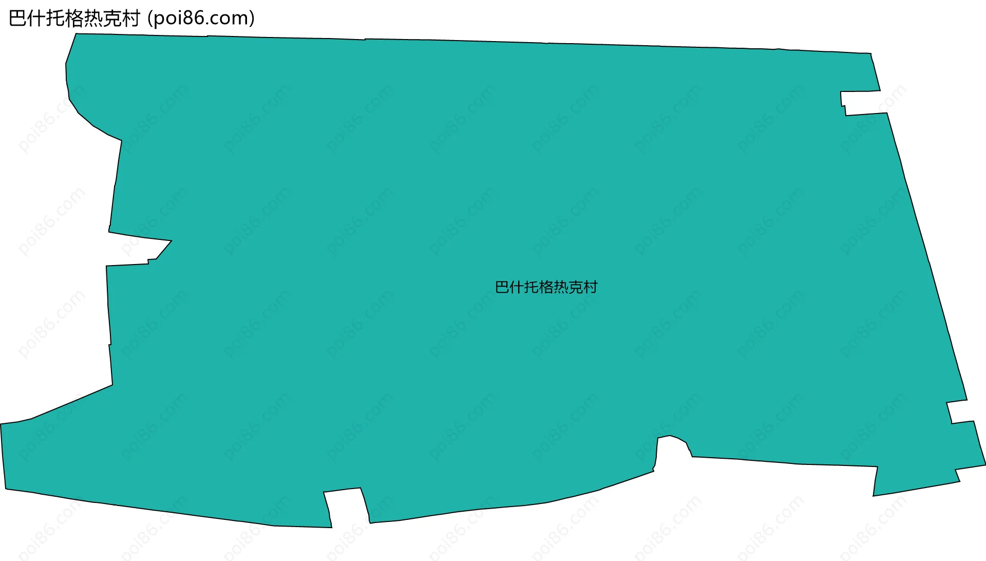 巴什托格热克村边界地图