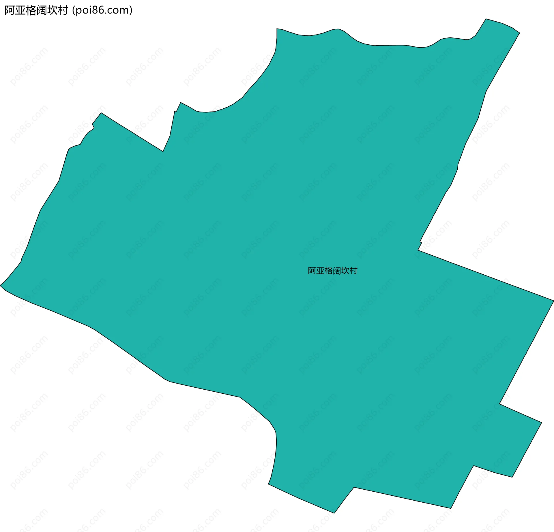 阿亚格阔坎村边界地图