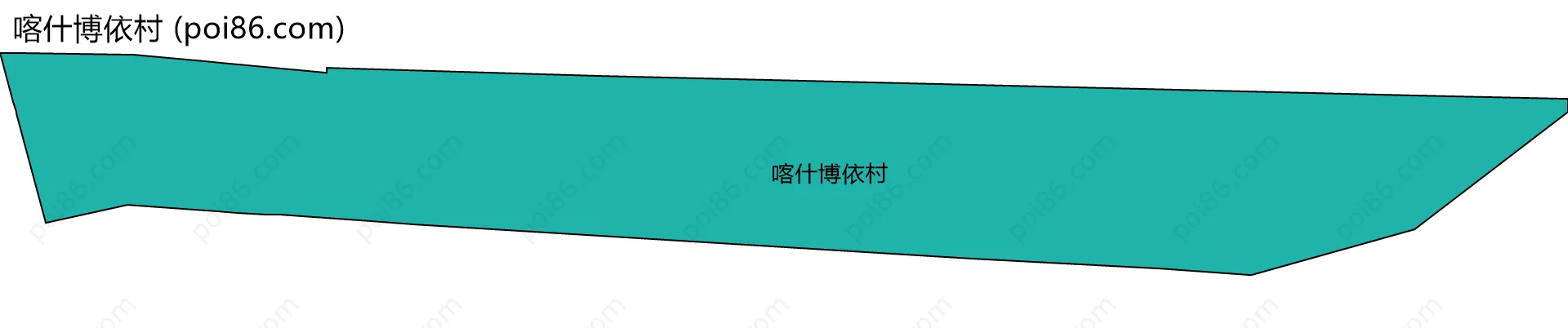 喀什博依村边界地图