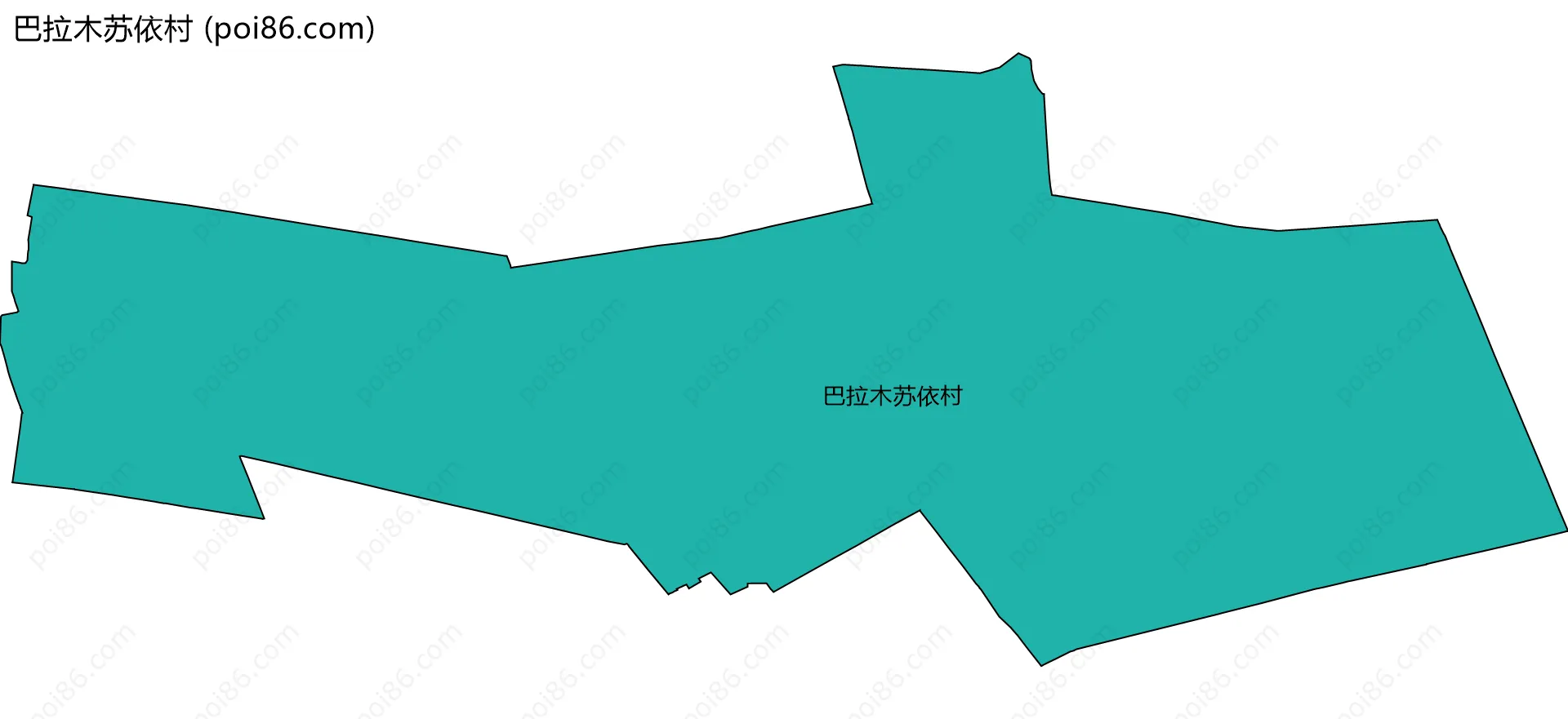 巴拉木苏依村边界地图