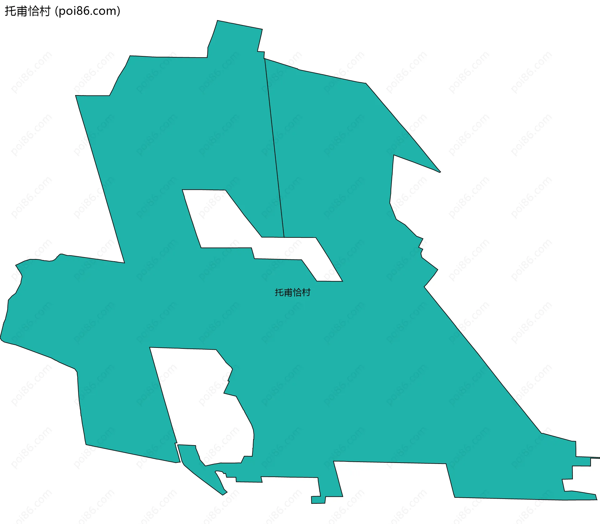 托甫恰村边界地图