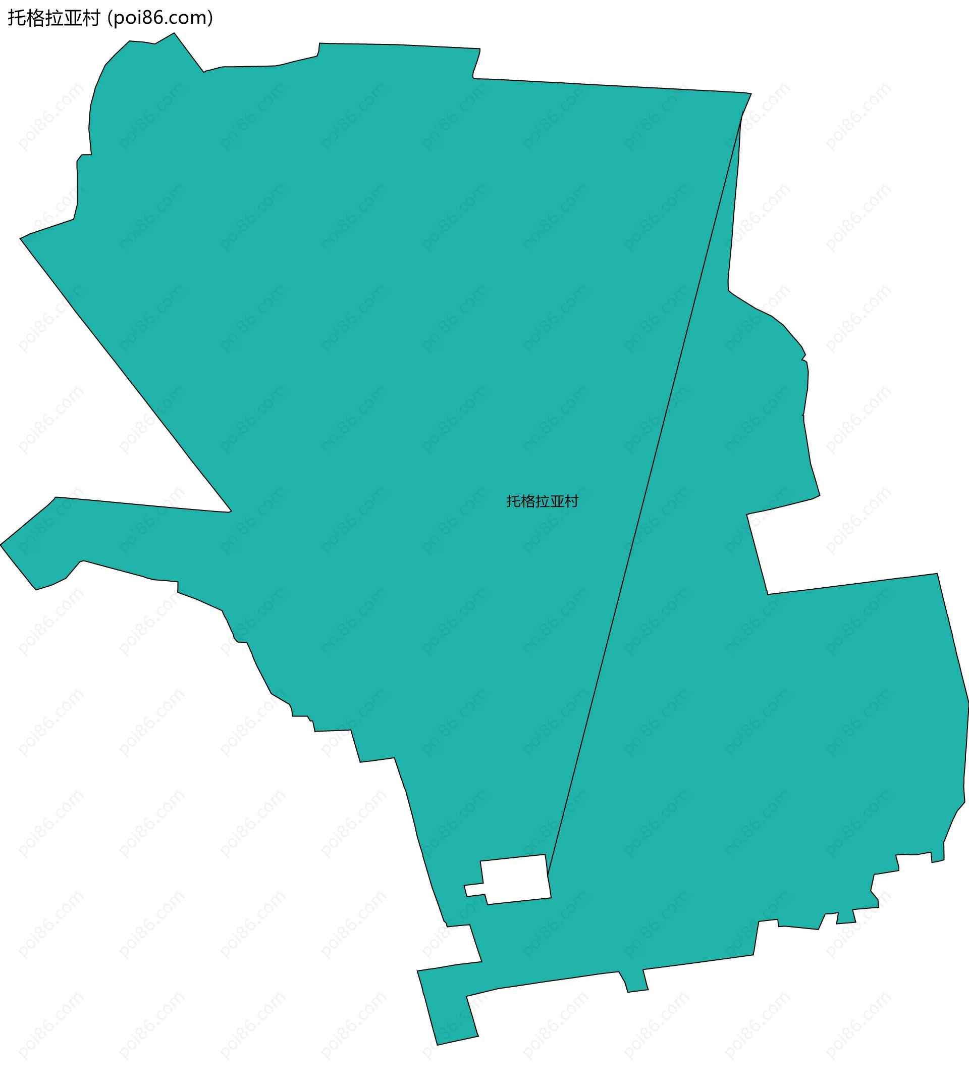 托格拉亚村边界地图
