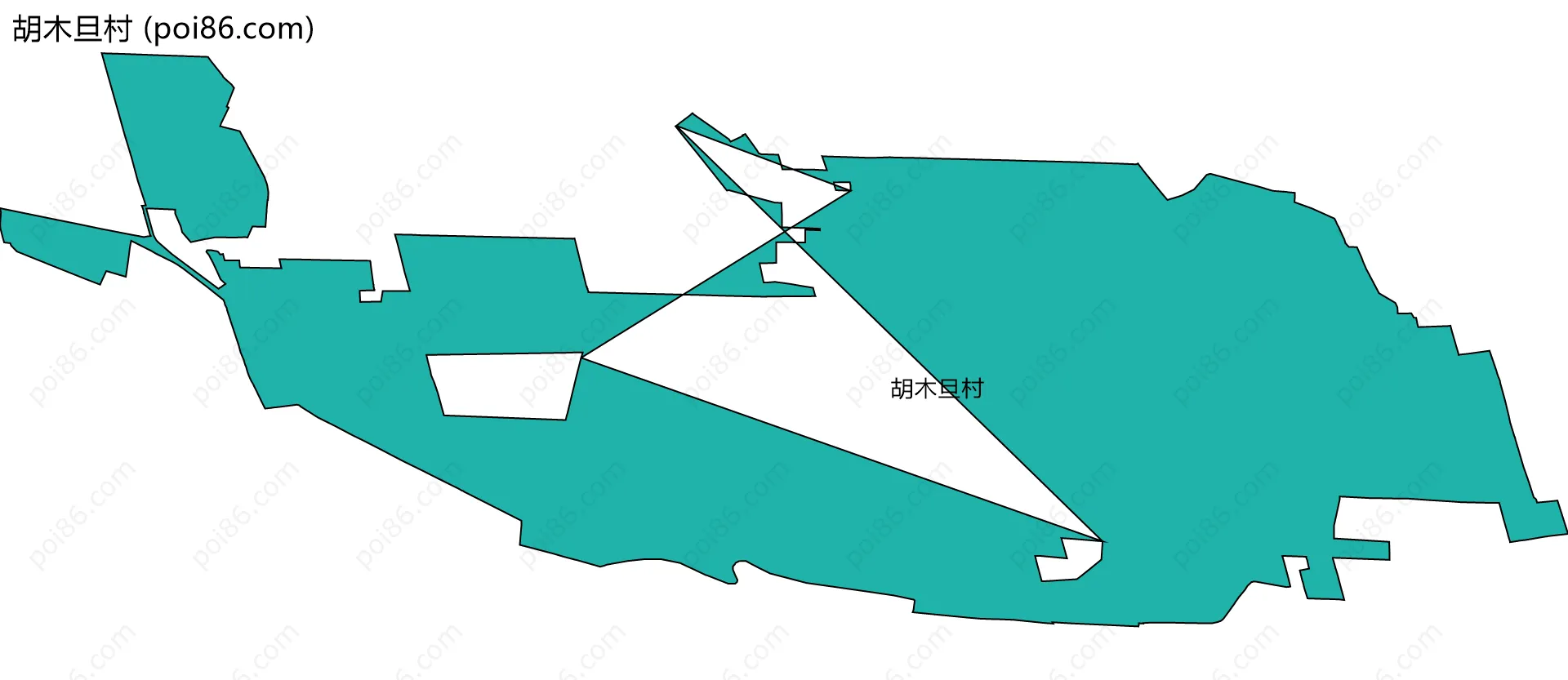 胡木旦村边界地图