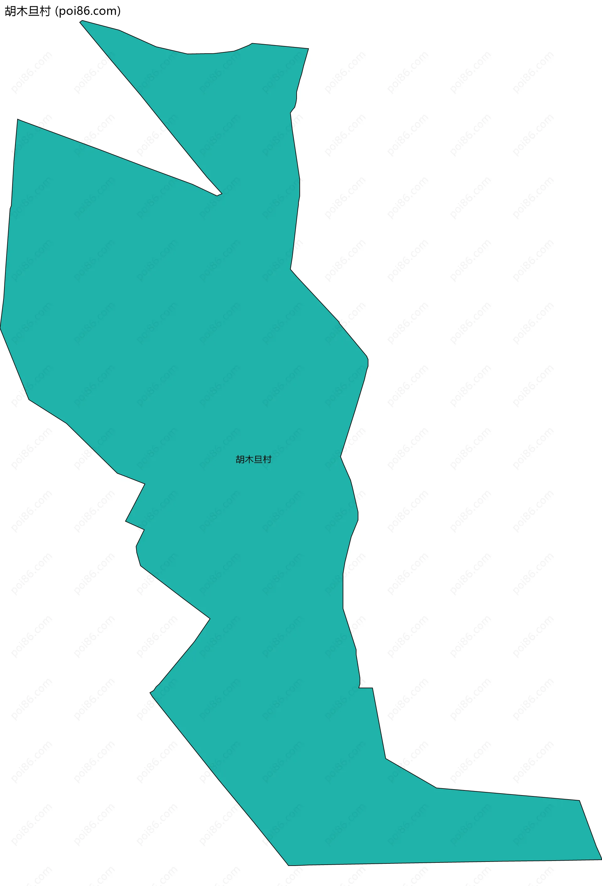 胡木旦村边界地图