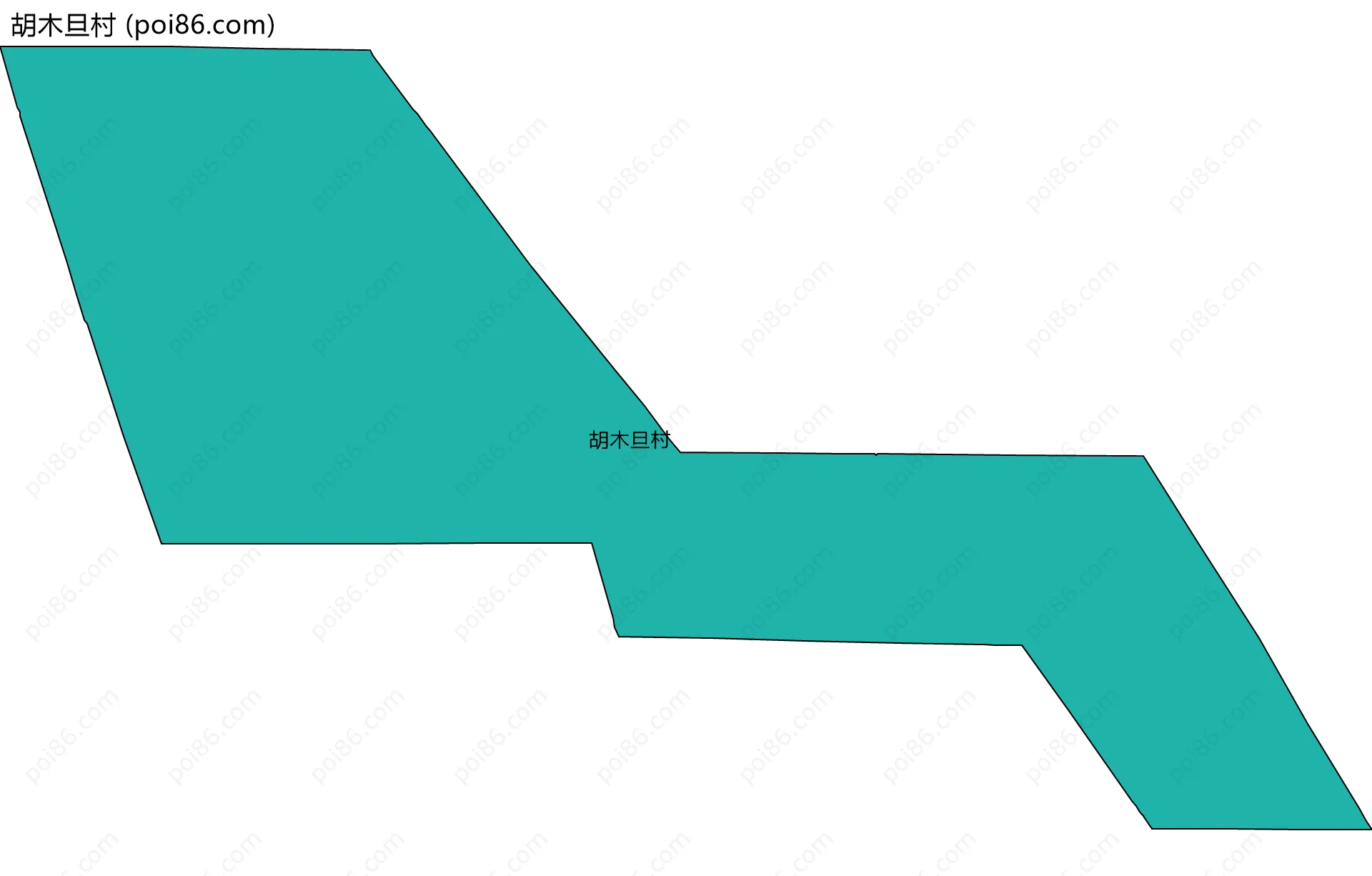 胡木旦村边界地图