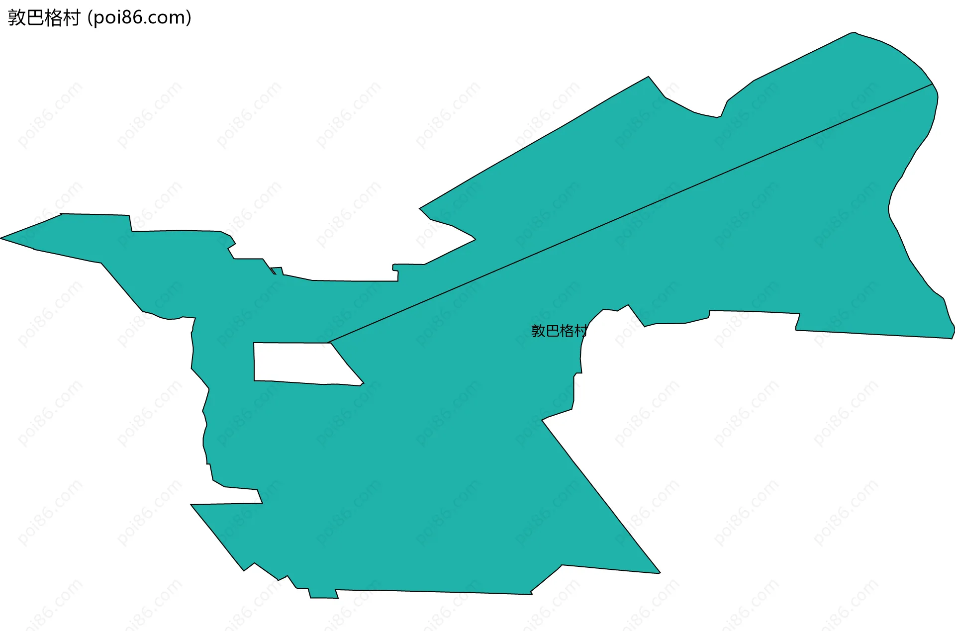 敦巴格村边界地图
