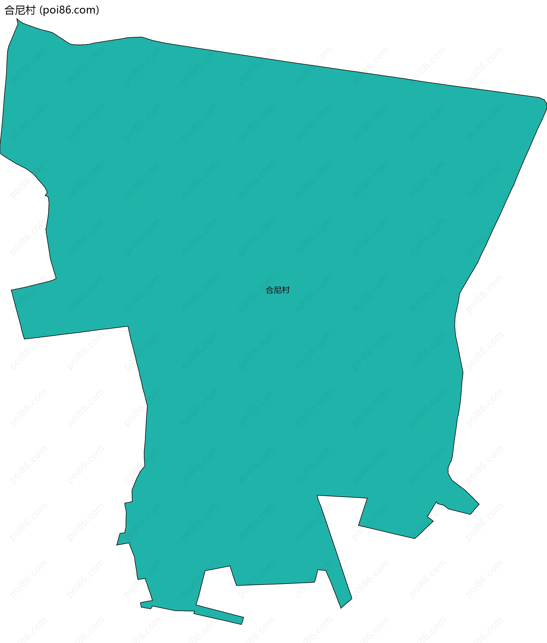 合尼村边界地图