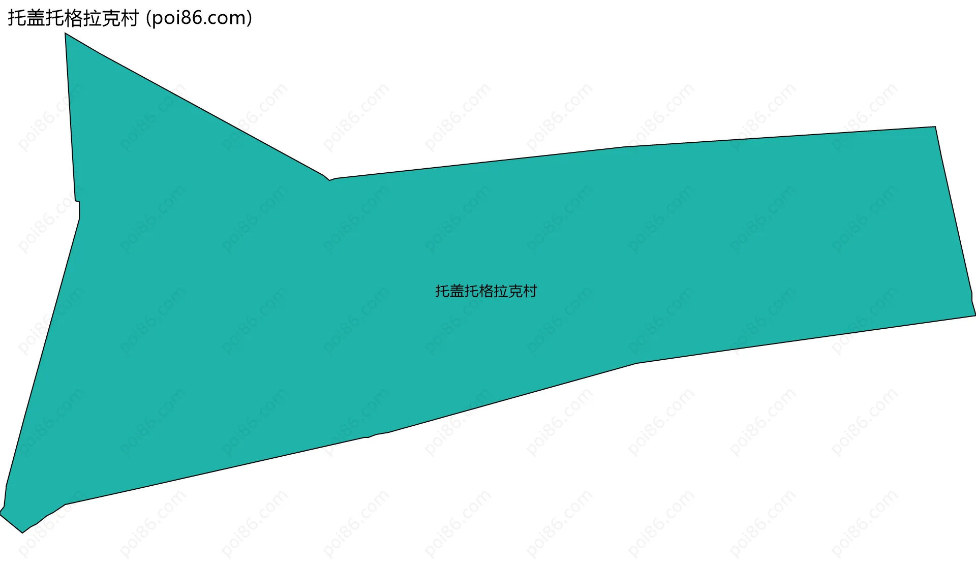 托盖托格拉克村边界地图