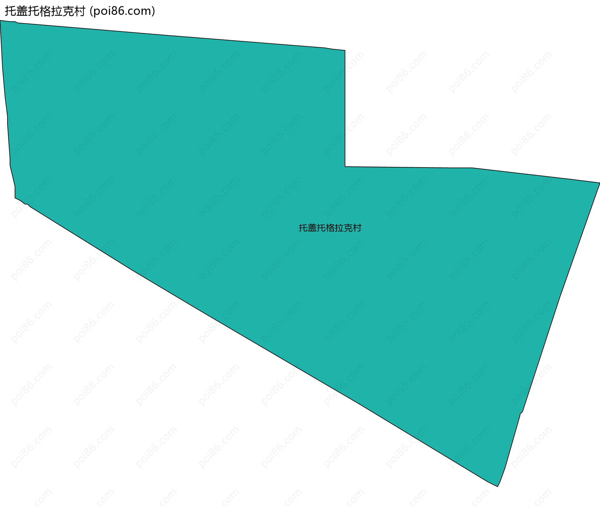 托盖托格拉克村边界地图