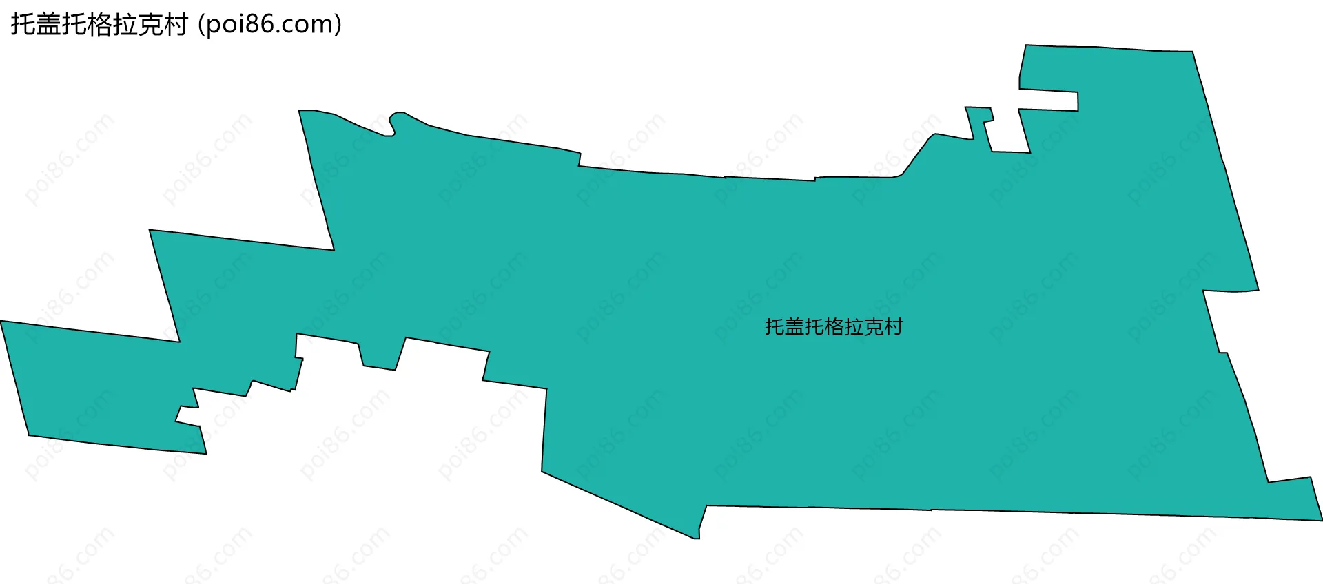 托盖托格拉克村边界地图