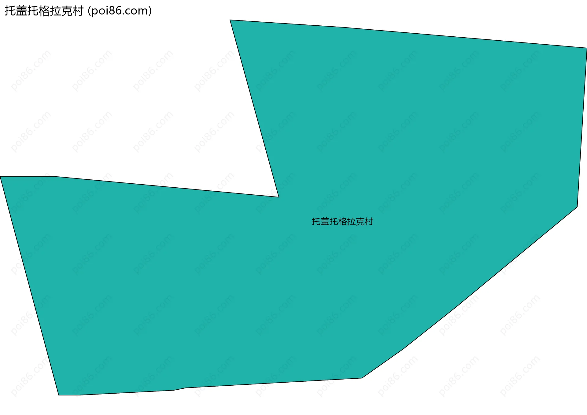 托盖托格拉克村边界地图