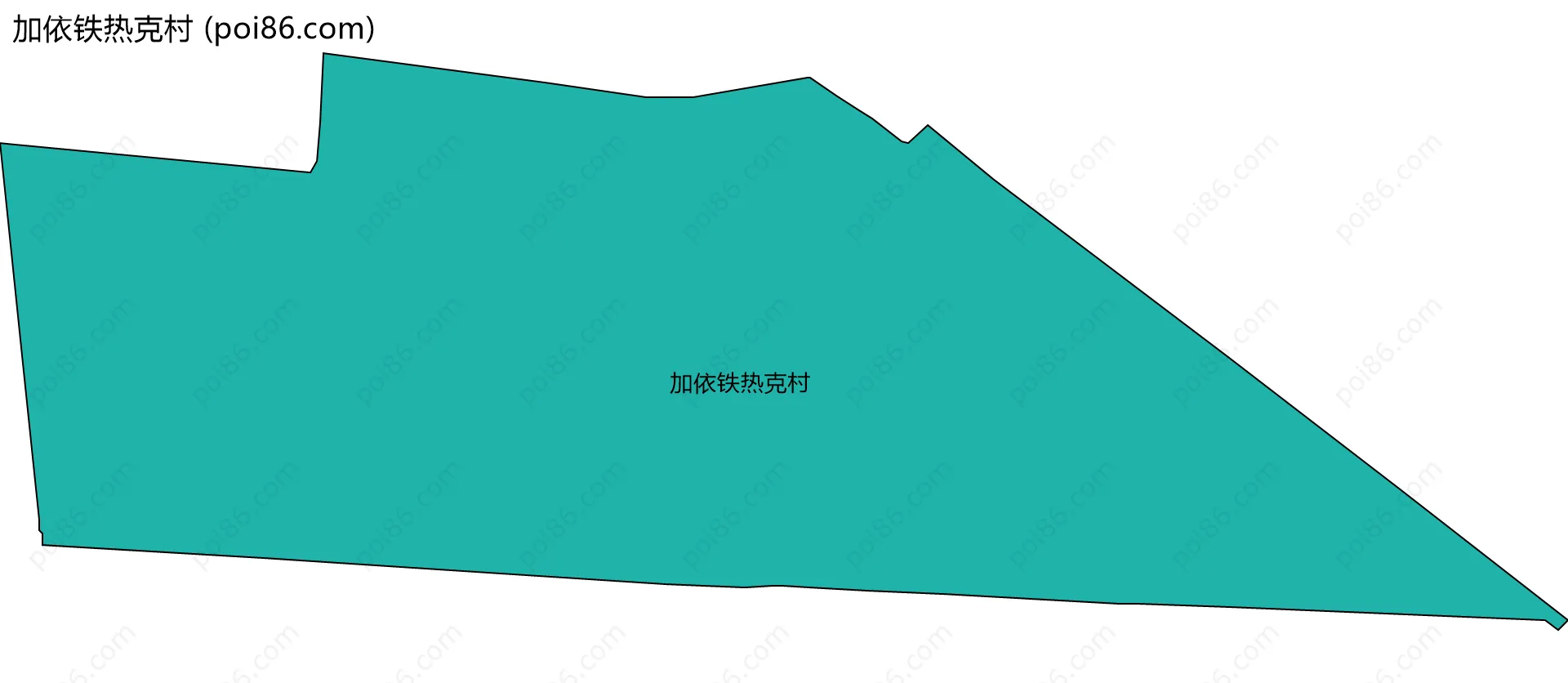 加依铁热克村边界地图