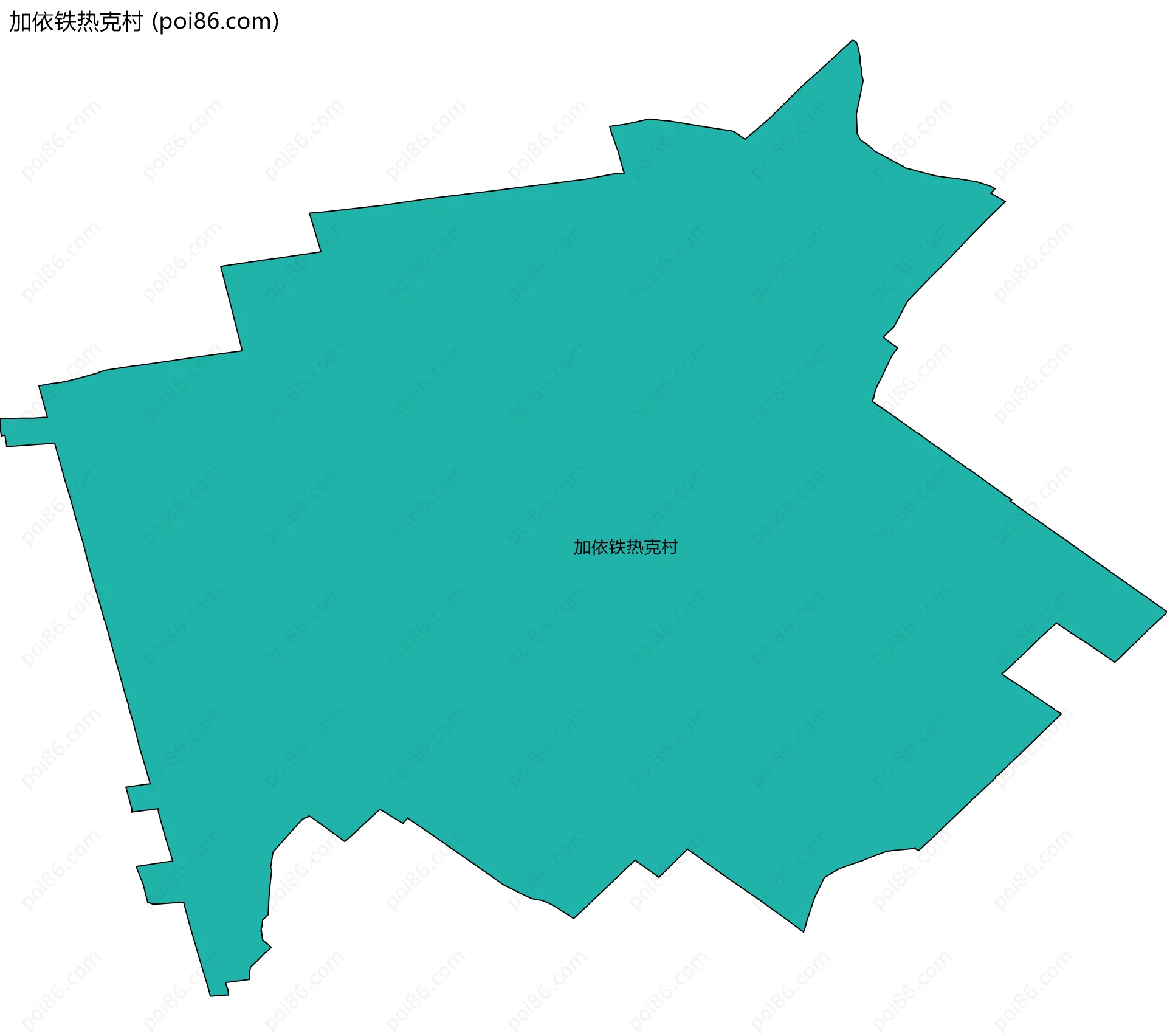 加依铁热克村边界地图
