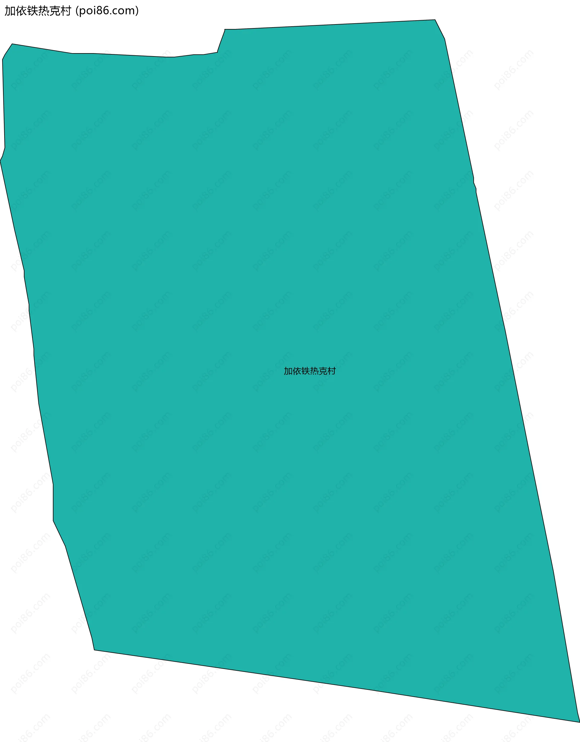 加依铁热克村边界地图