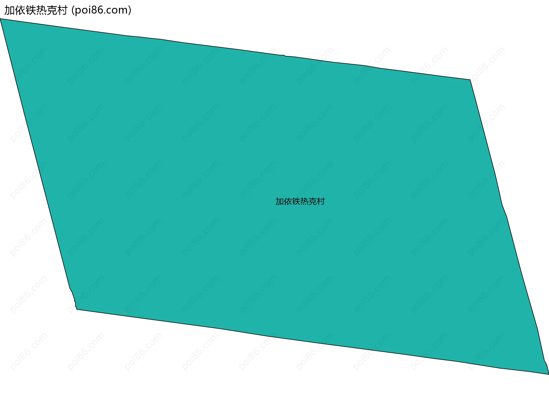 加依铁热克村边界地图