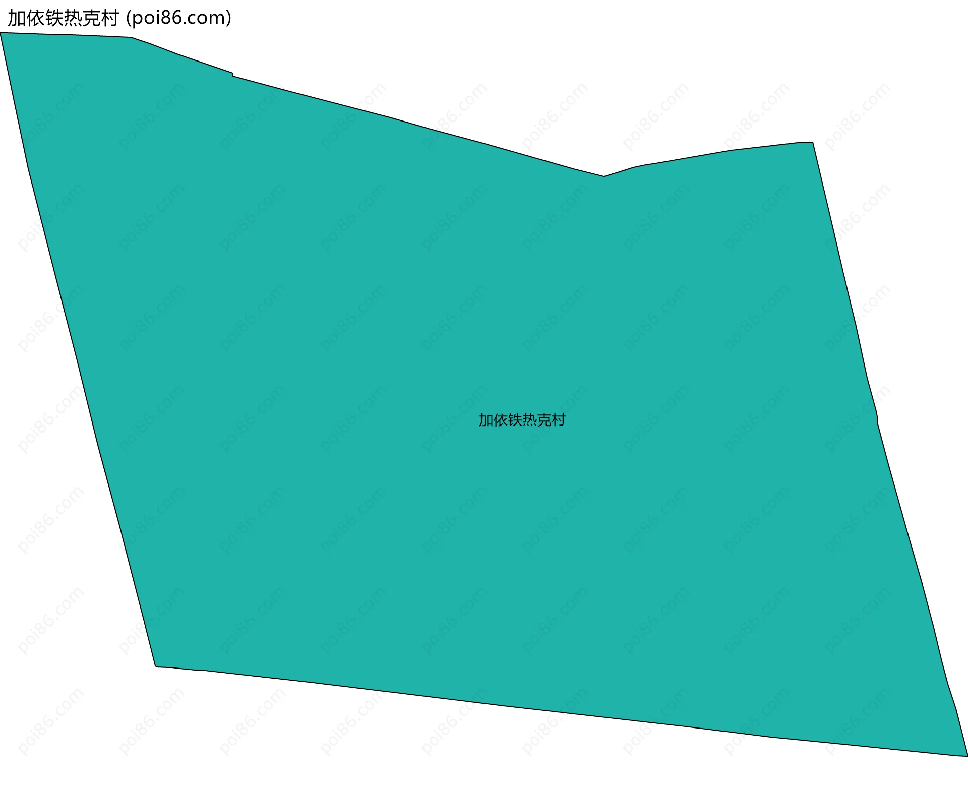 加依铁热克村边界地图