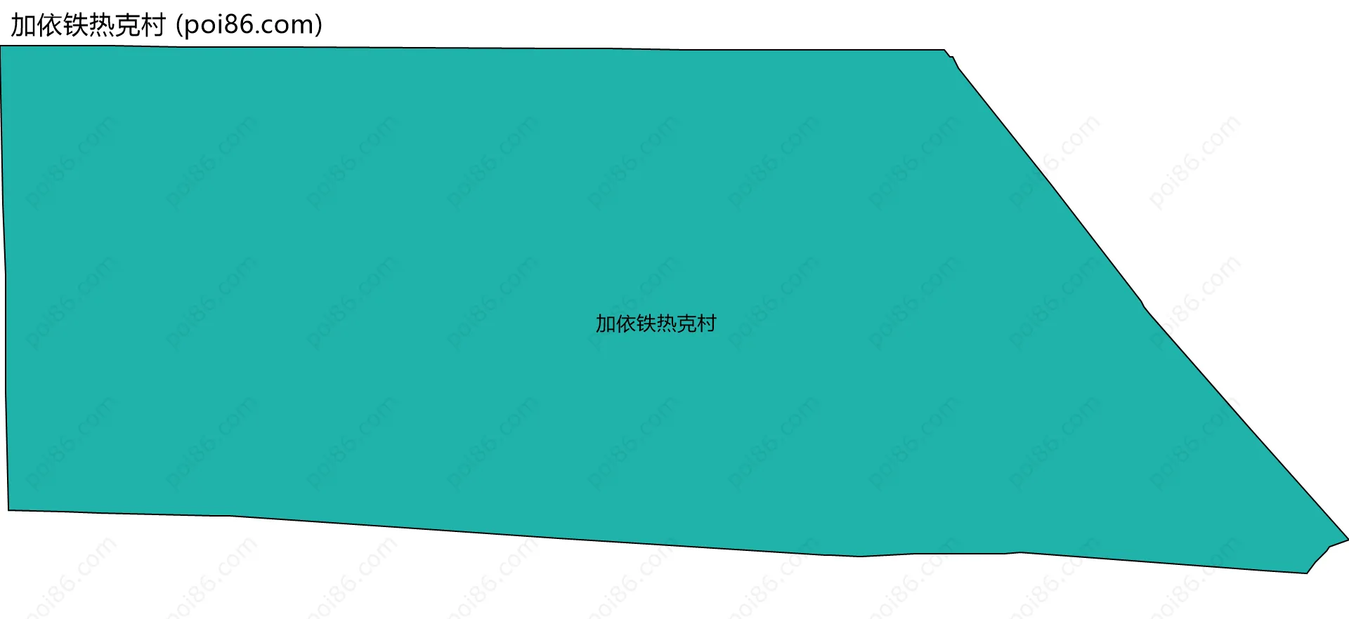 加依铁热克村边界地图