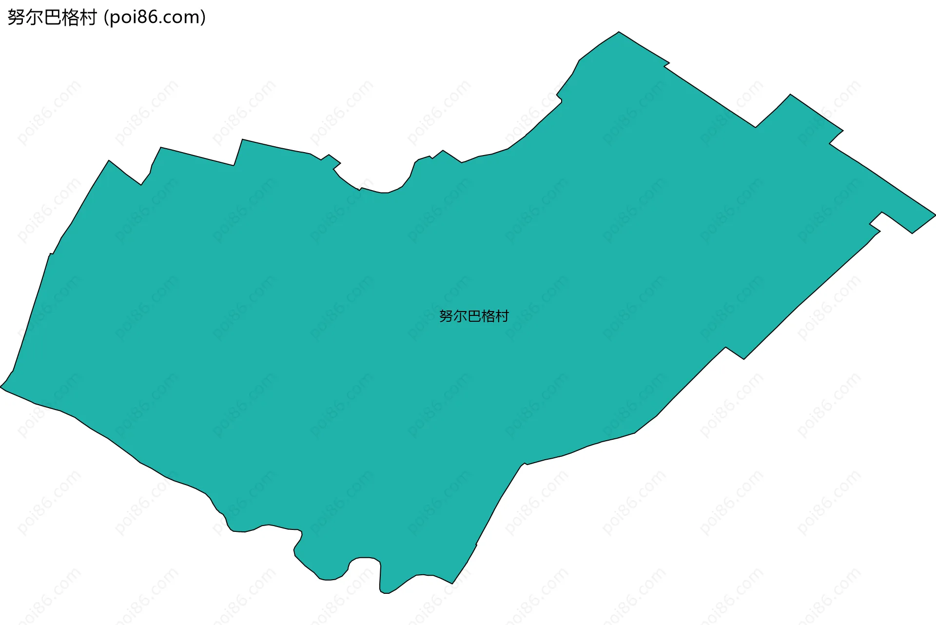 努尔巴格村边界地图